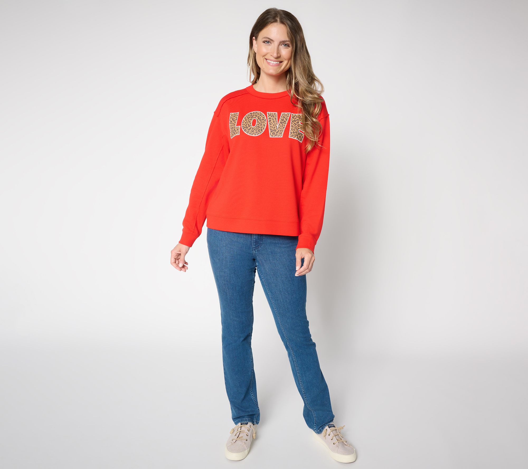 Studio Park x Amy Stran Raw Edge Graphic Sweatshirt