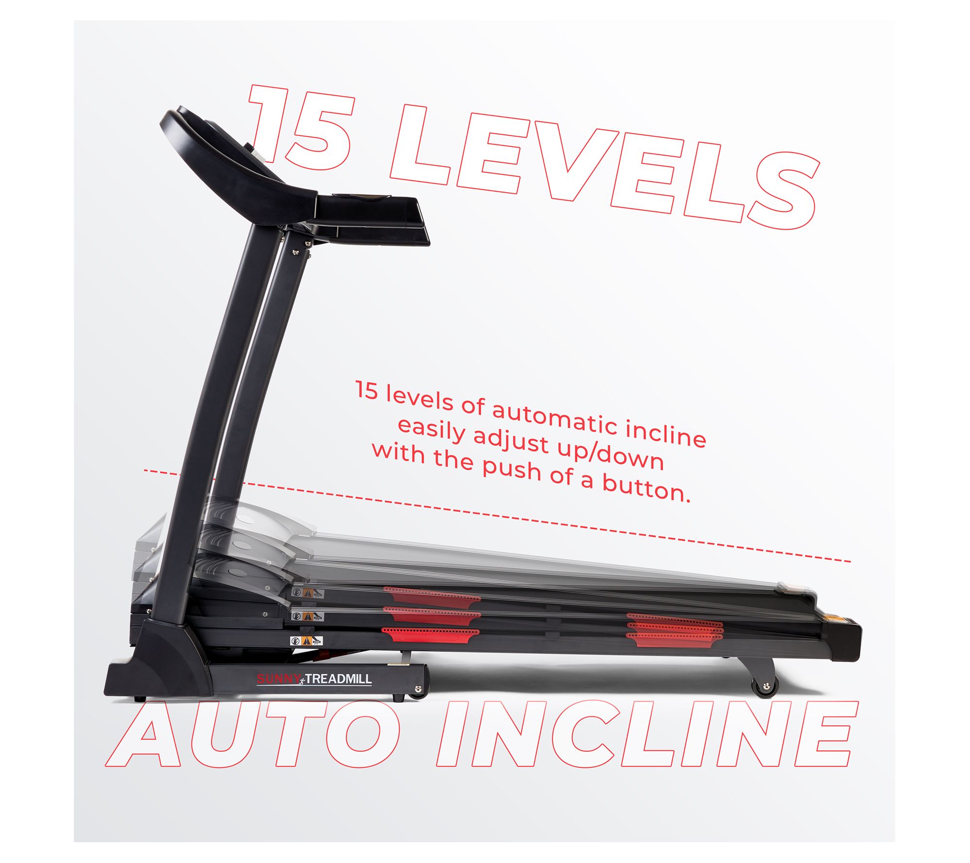 Sunny Health Fitness Premium Smart Treadmill with Bluetooth