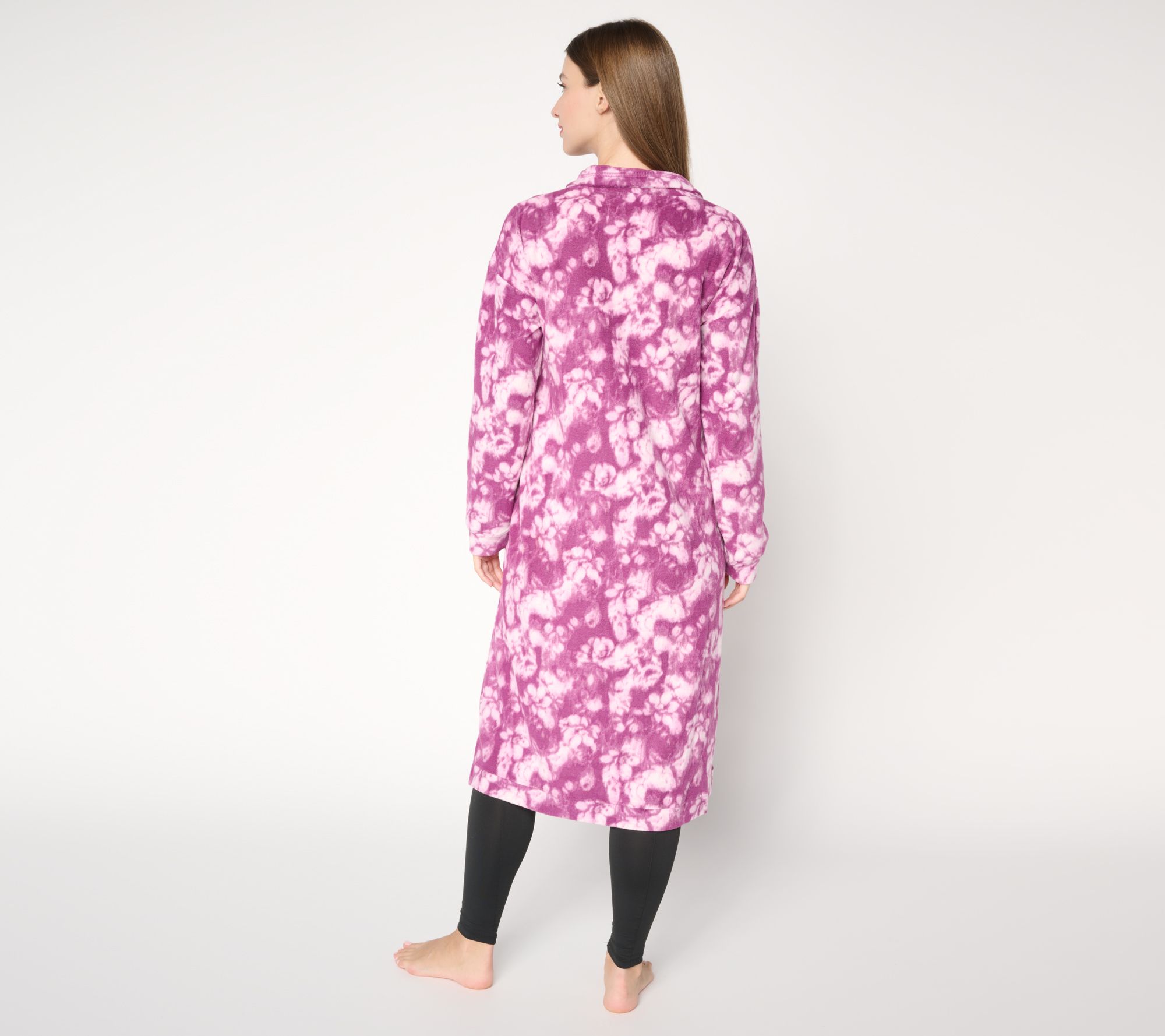 Stan Herman Champagne Fleece Zip Neck Lounger