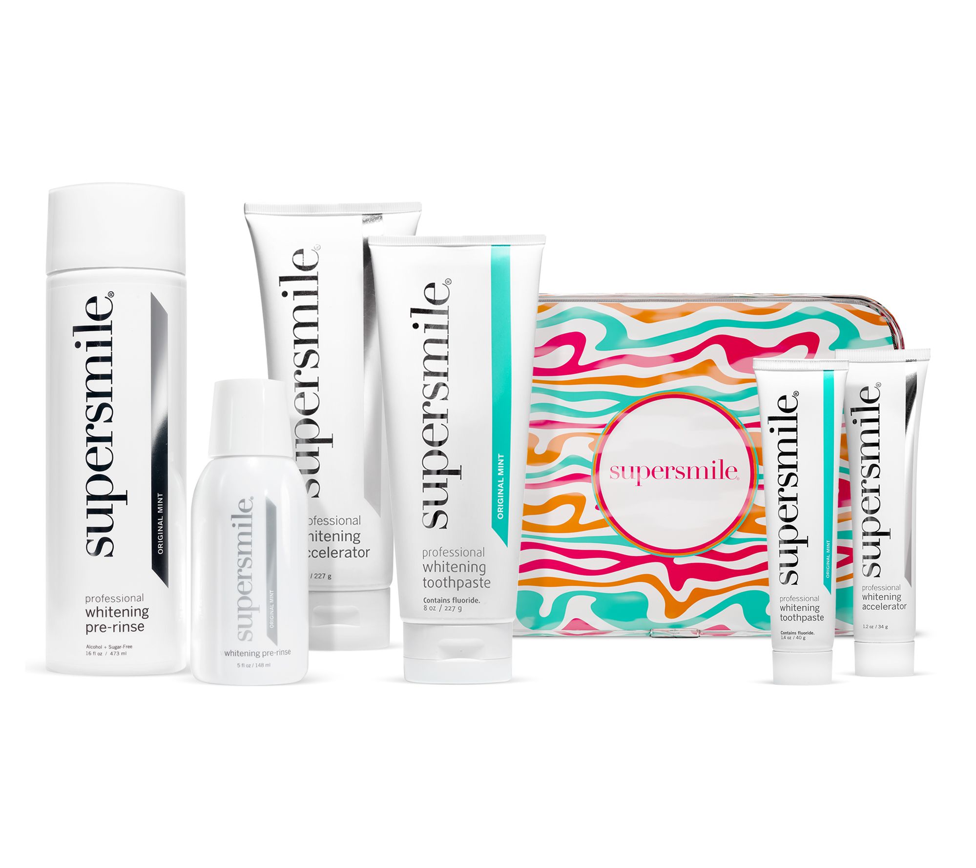 Supersmile Teeth Whitening Home & Away 6-pc System with Travel Bag