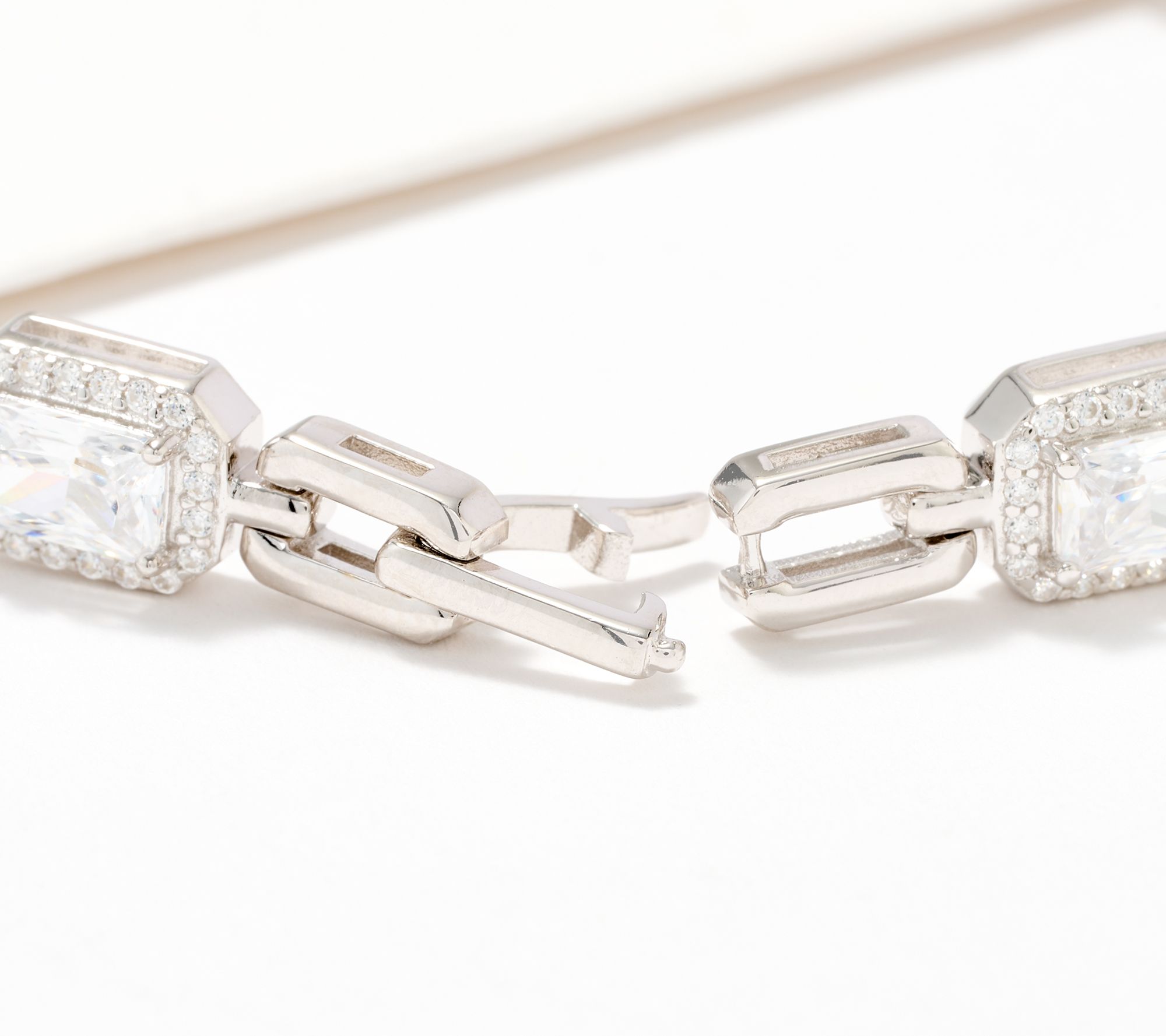 Diamonique x Kathy Levine First Class Tennis Bracelet Sterling Silver