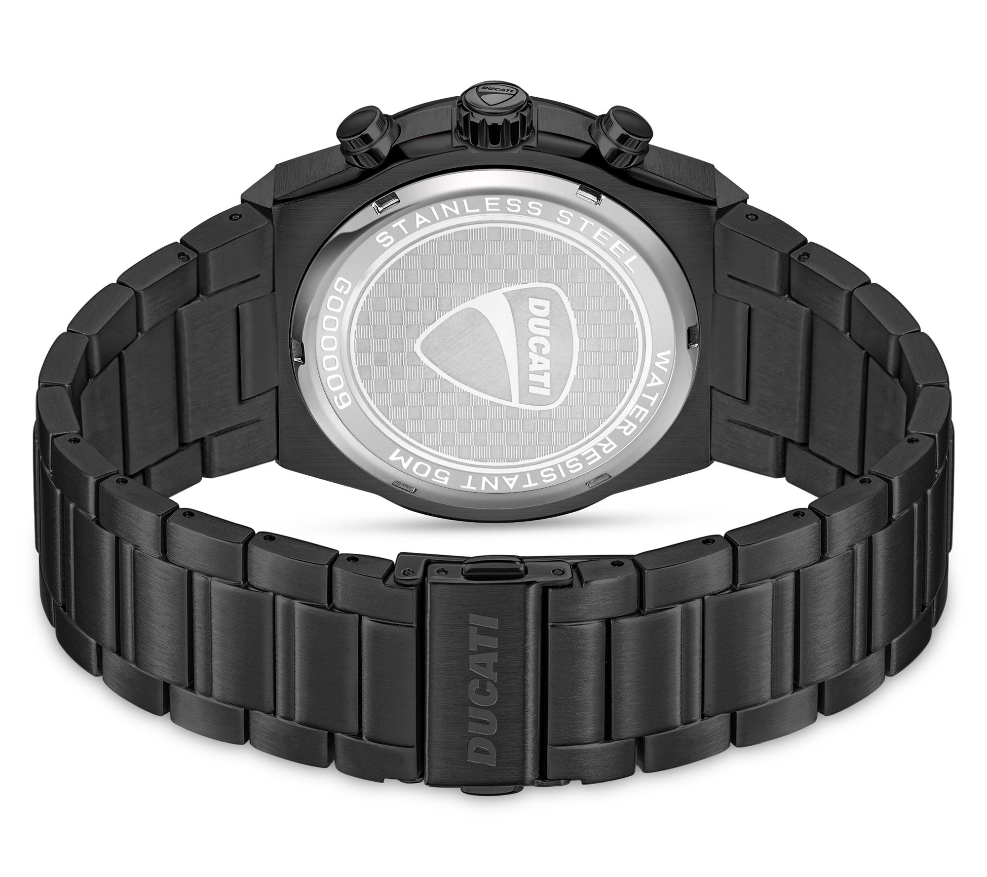 Ducati Corse Men's Black Stainless Dress SportBracelet Watch