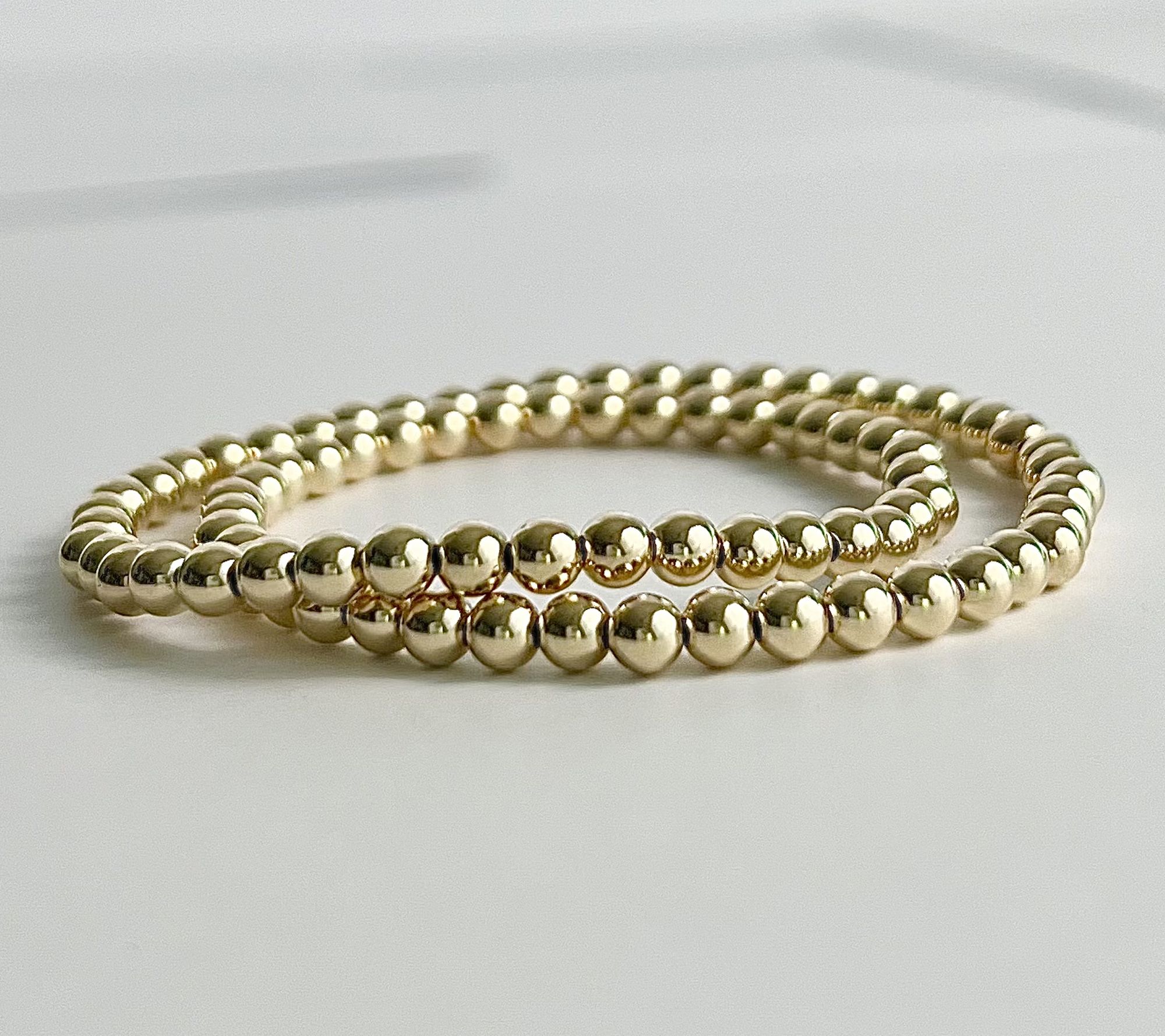 MaeMarie Wraps Heart of Gold Double Slip On Bracelets, 14K