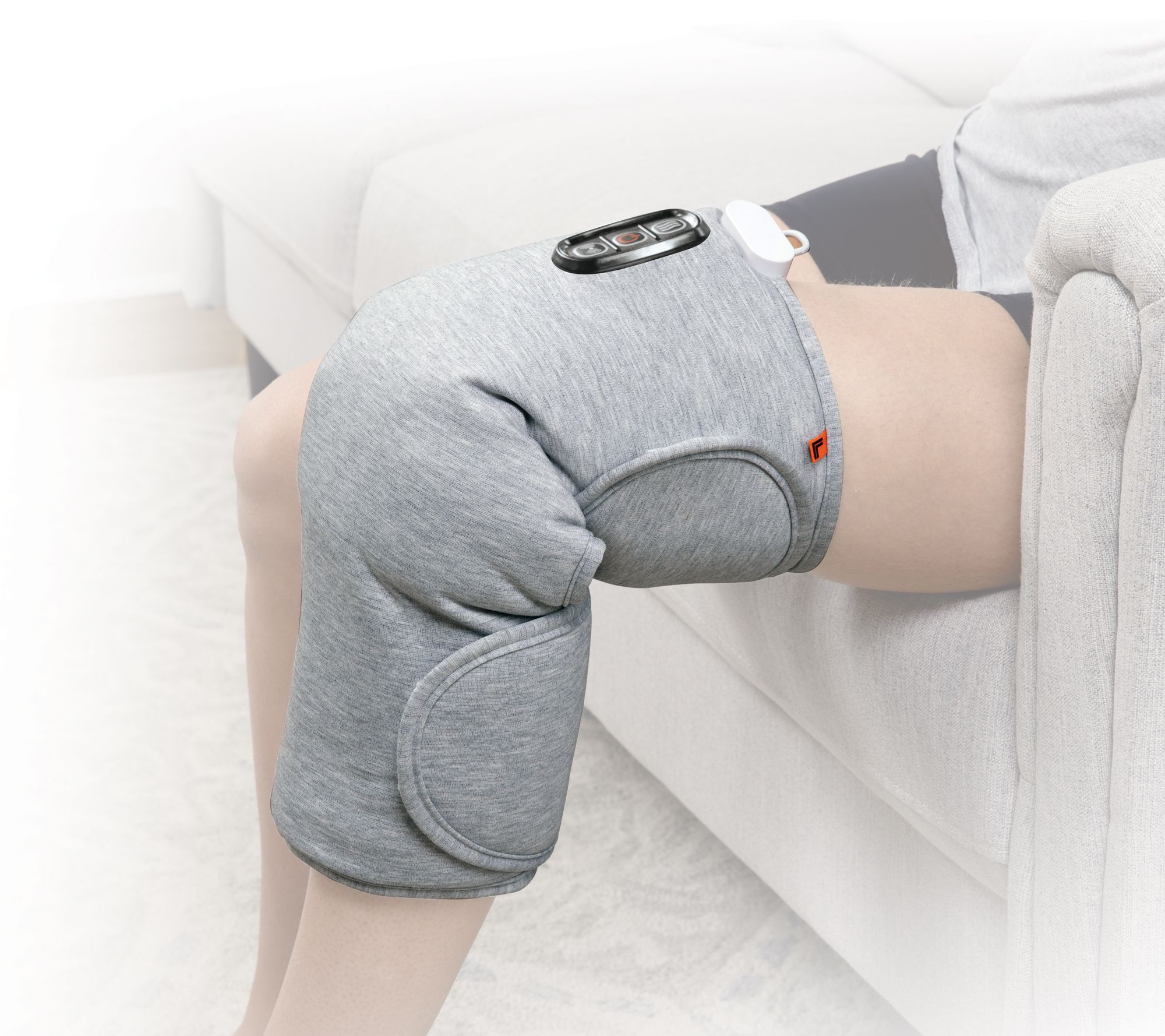 Sharper Image Calming Heat Copper and Charcoal Knee Wrap