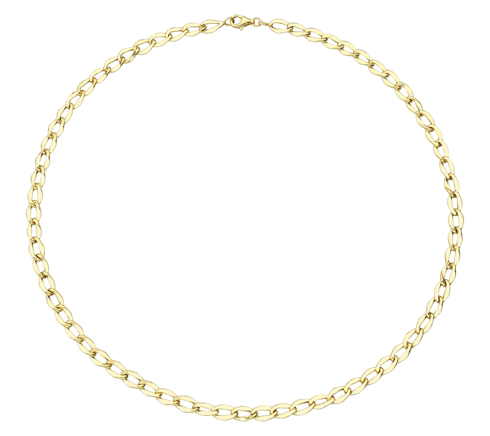 Adorna 14K Gold 5.5mm Curb Chain Link 16