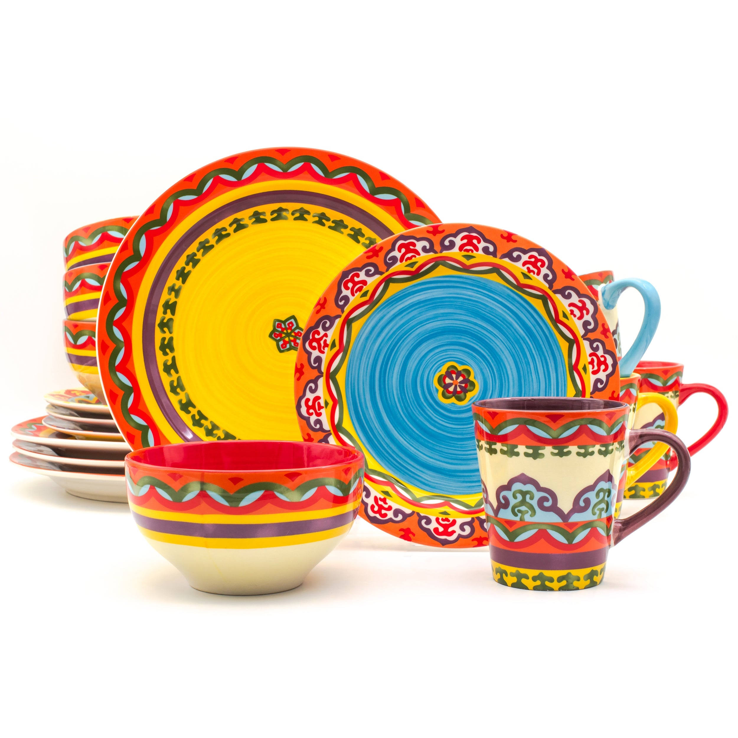 Euro Ceramica Galicia 16 Piece Dinnerware Set