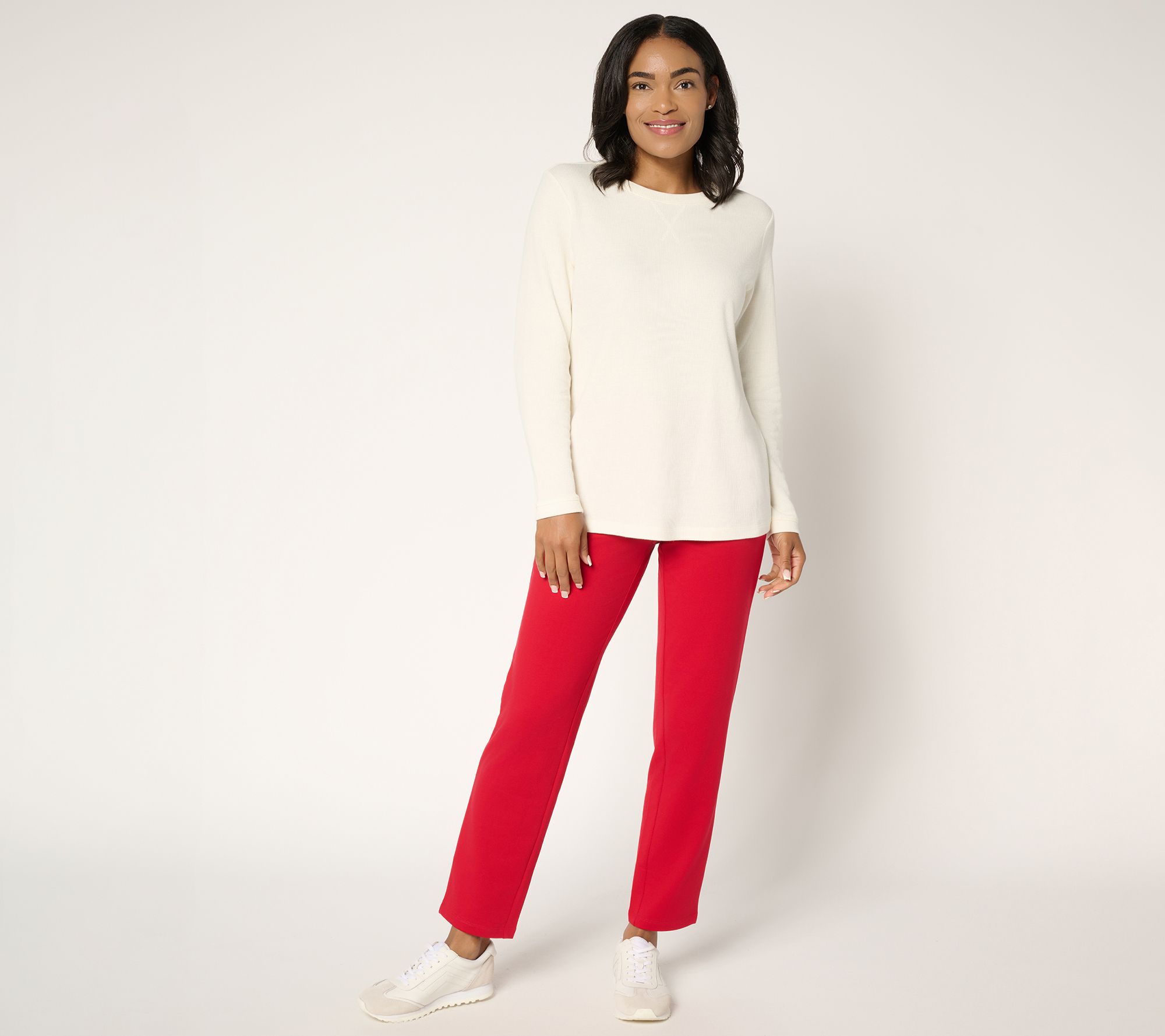 Denim & Co. Regular EasyWear French Terry Pant