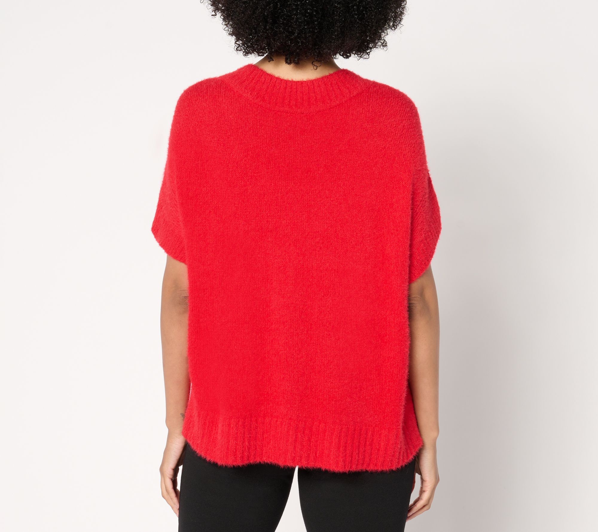 Studio Park x Amy Stran Drop Shoulder Brushed Sweater with Rib Hem