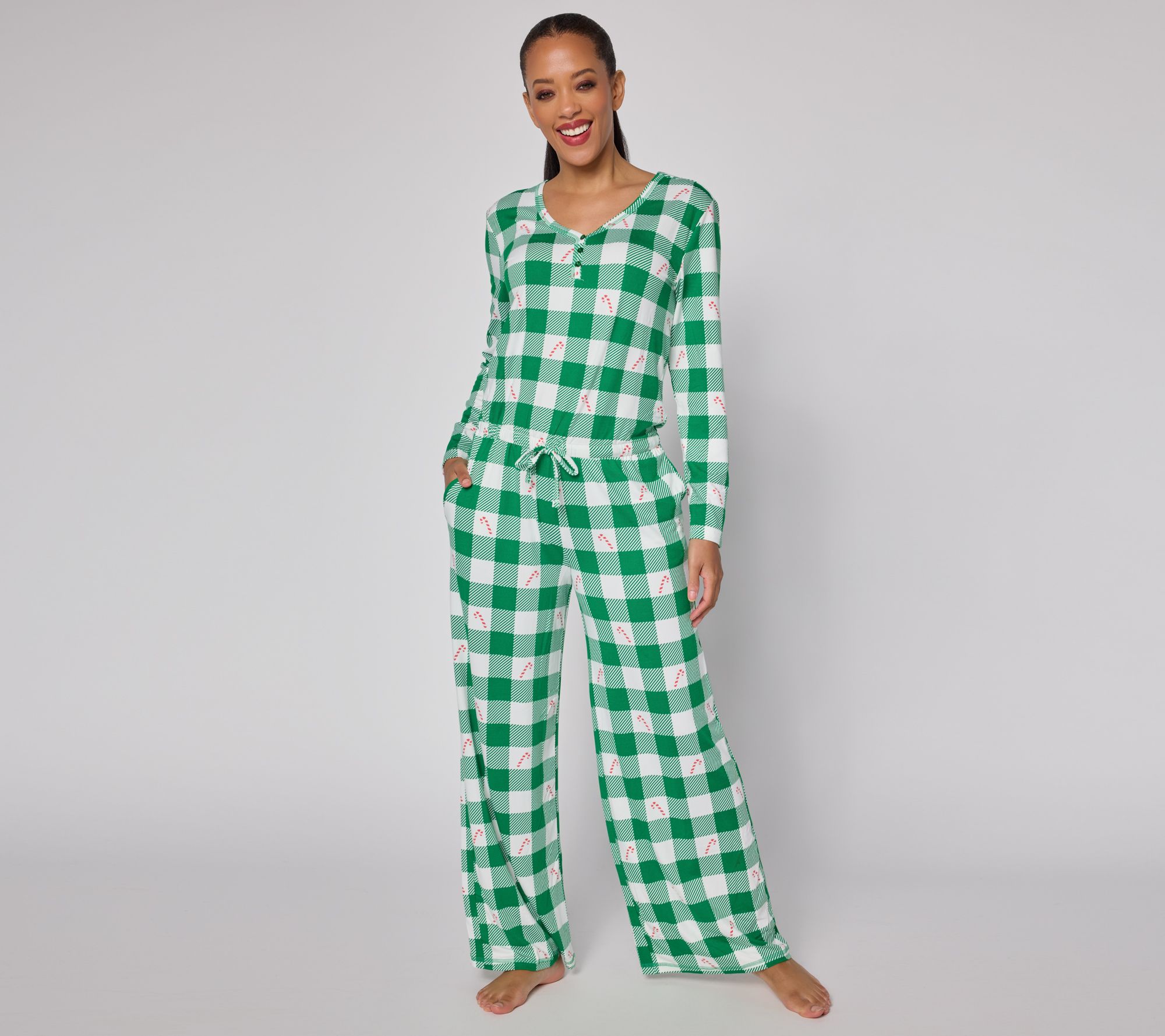 MUK LUKS Dream Cloud Cozy Holiday Jumpsuit