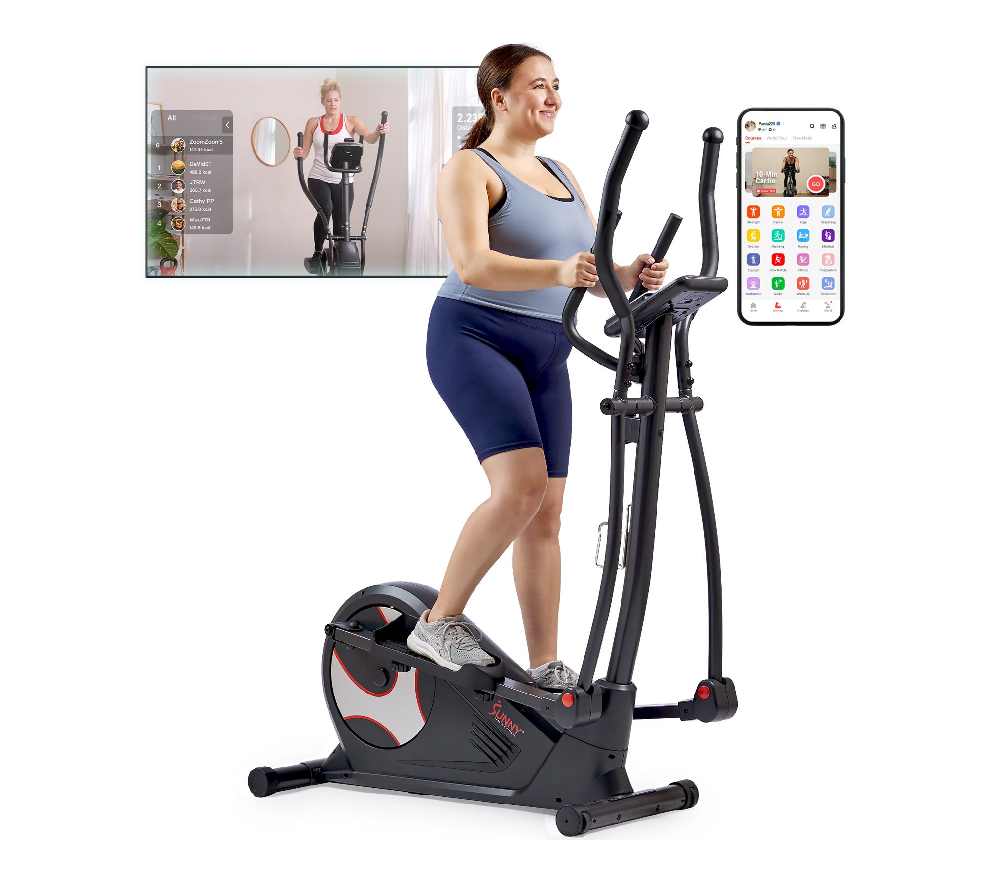 Sunny Pro Smart Magnetic Elliptical Trainer