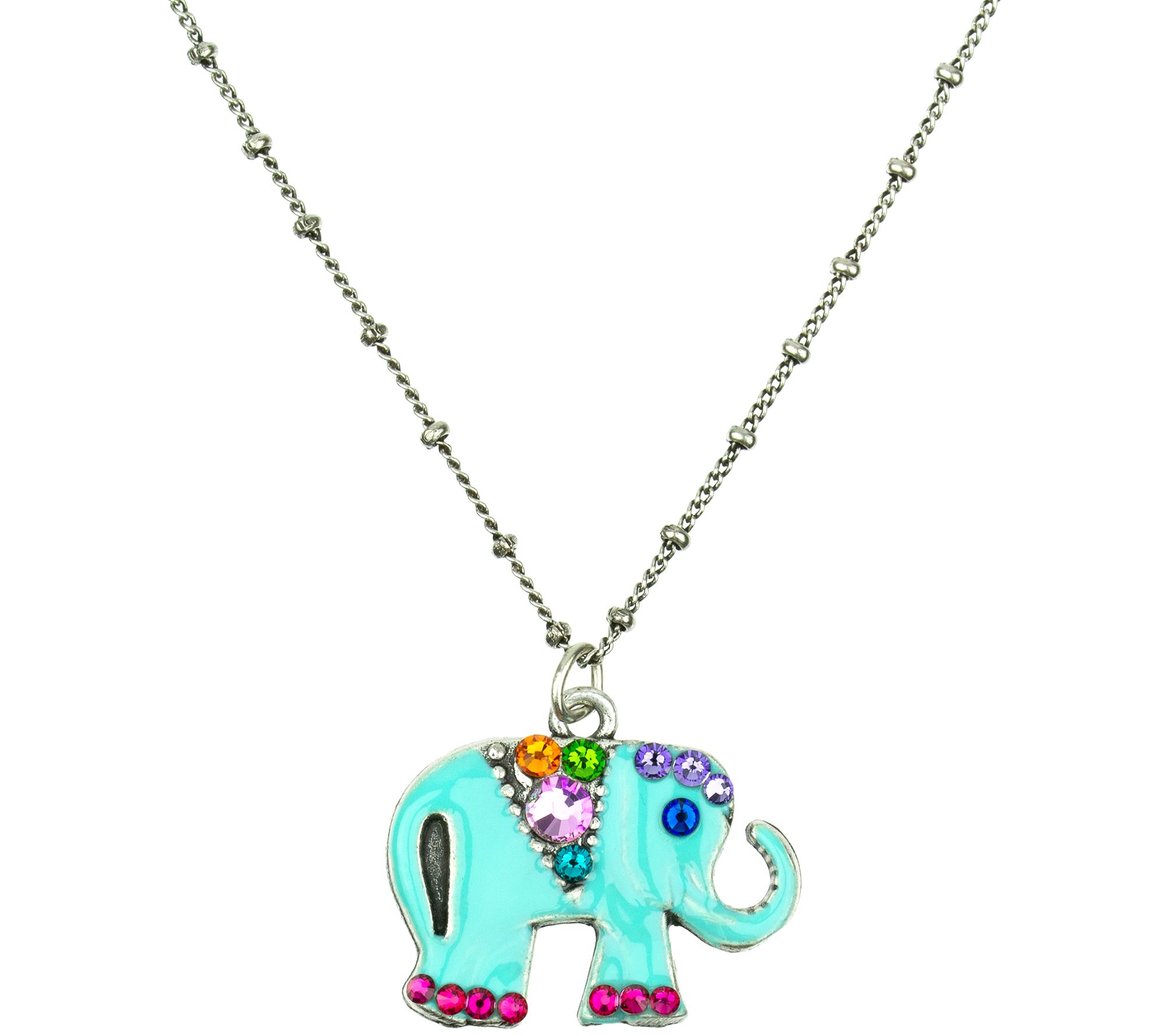 Anne Koplik Elephant Pendant Necklace
