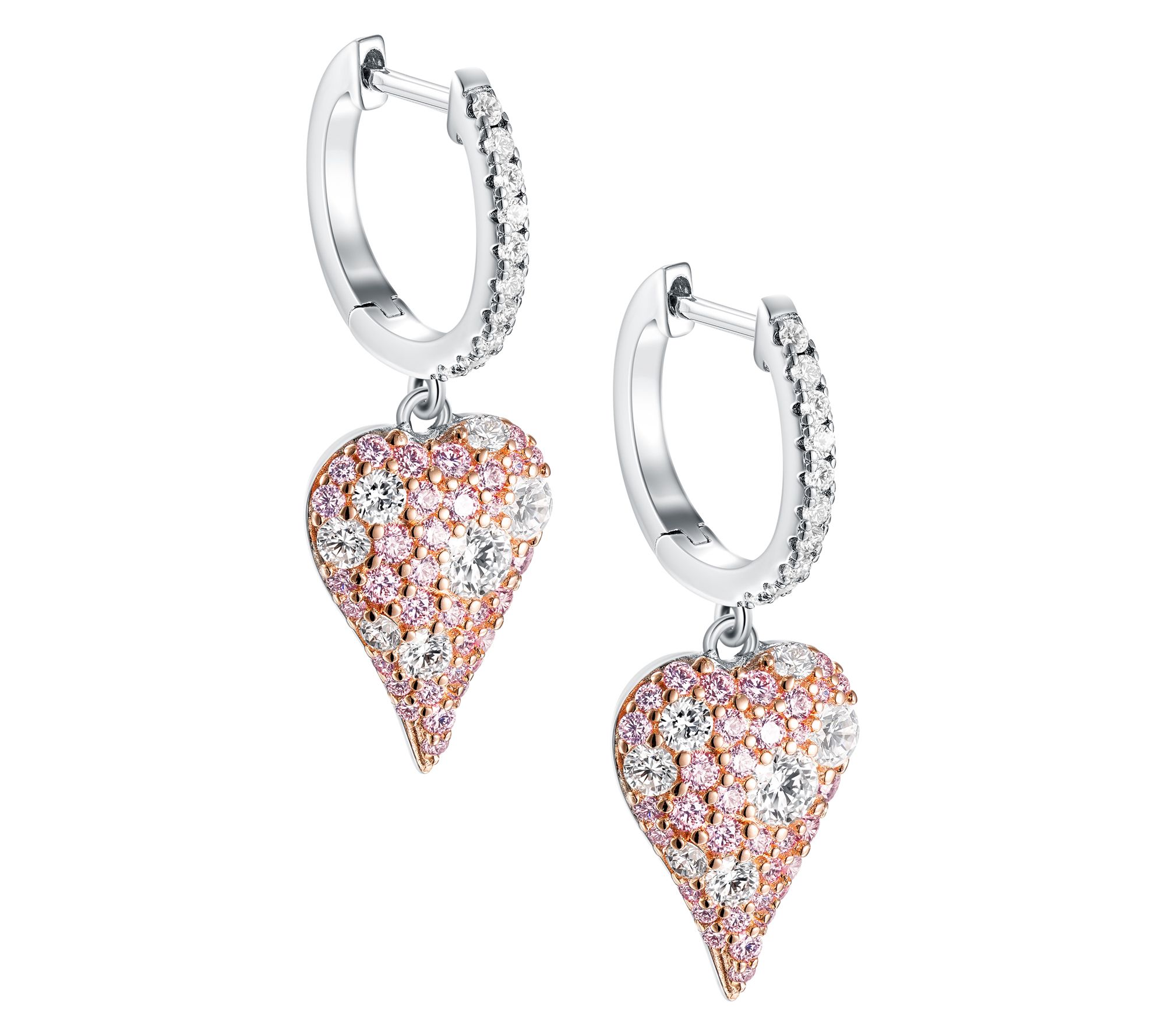 Diamonique x Jennifer Miller Cobblestone Earrings, Sterling
