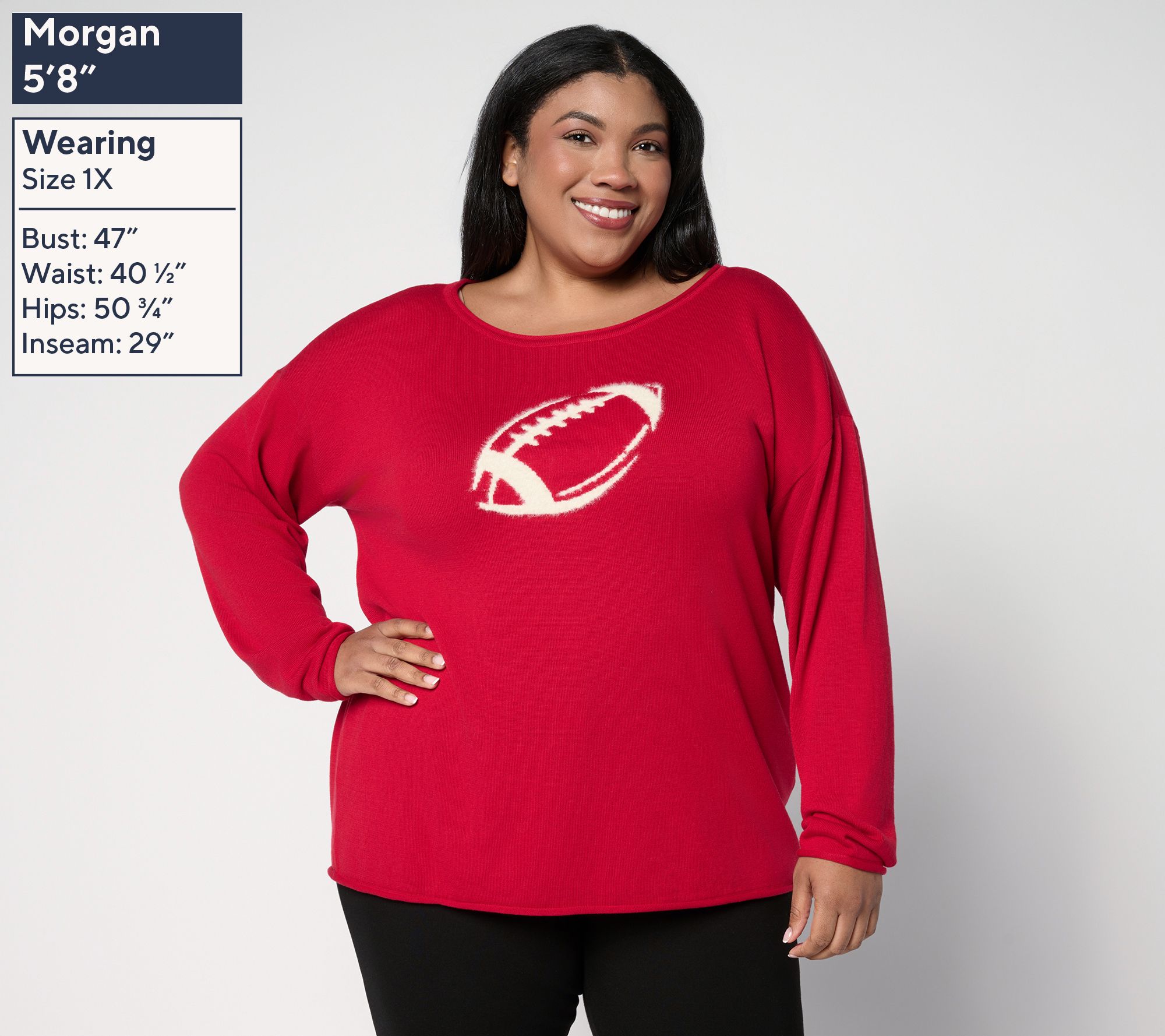 Belle by Kim Gravel Game Day Football Sweater