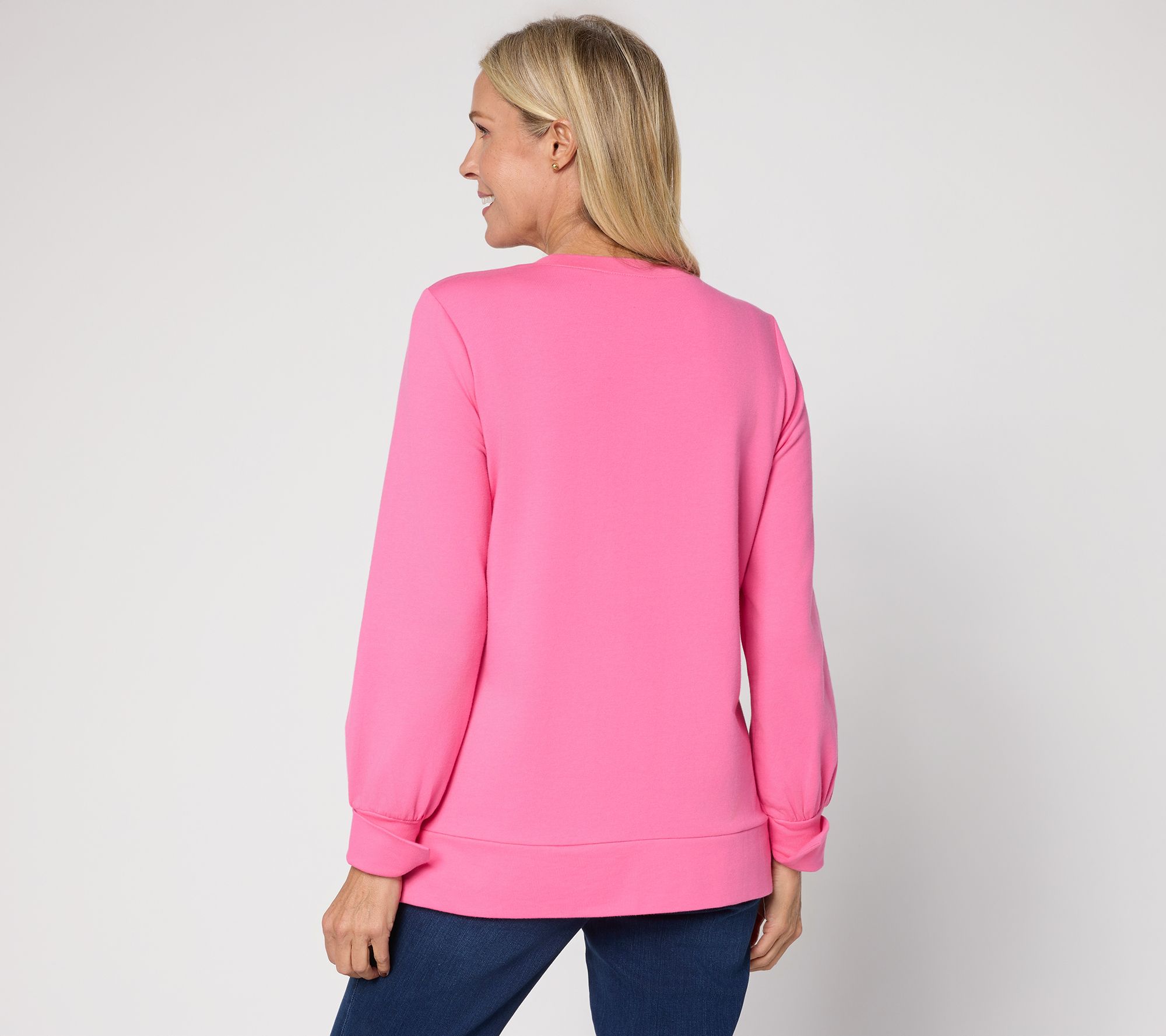 Jingle Belles by Kim Gravel Sequin Holly Jolly Knit Top