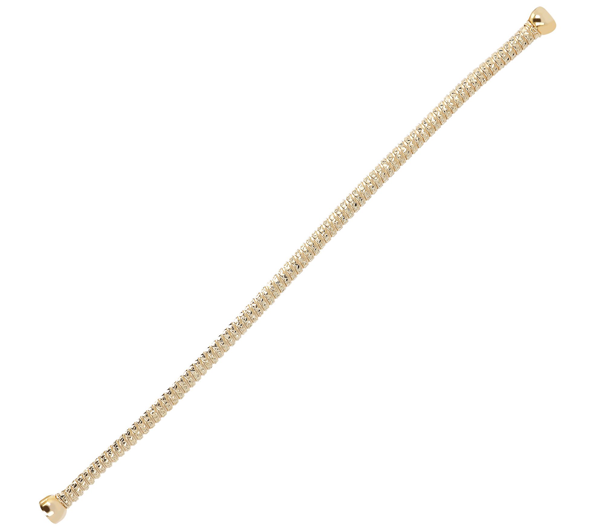 Alberto Milani Tubogas Bracelet w/ Magnetic Closure, 14K Gold