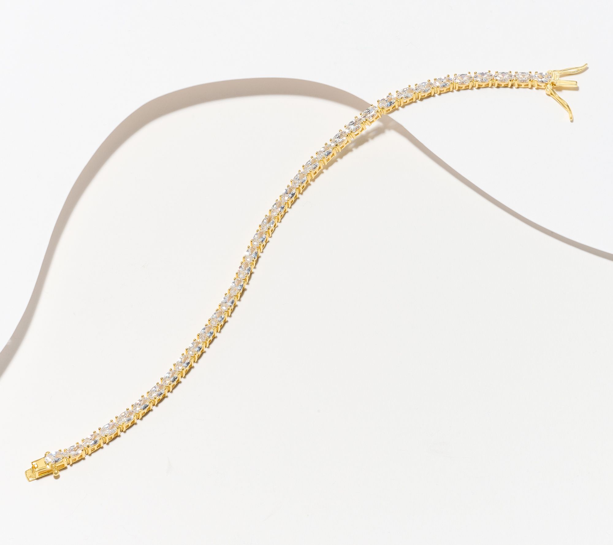 Diamonique Classics Oval Tennis Bracelet, Sterling Silver