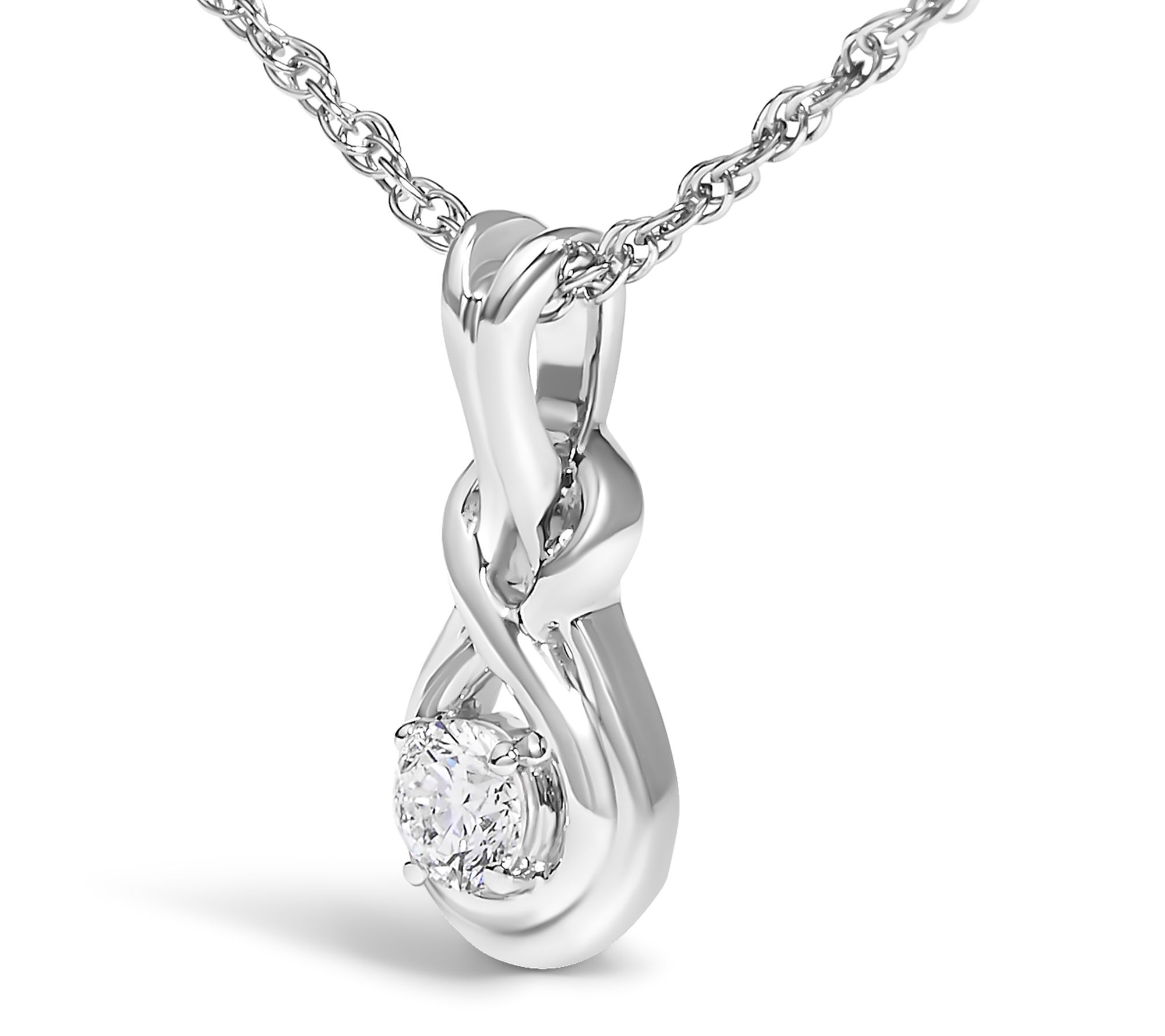 Haus of Brilliance Lab Grown Diamond Accent Necklace, Sterling