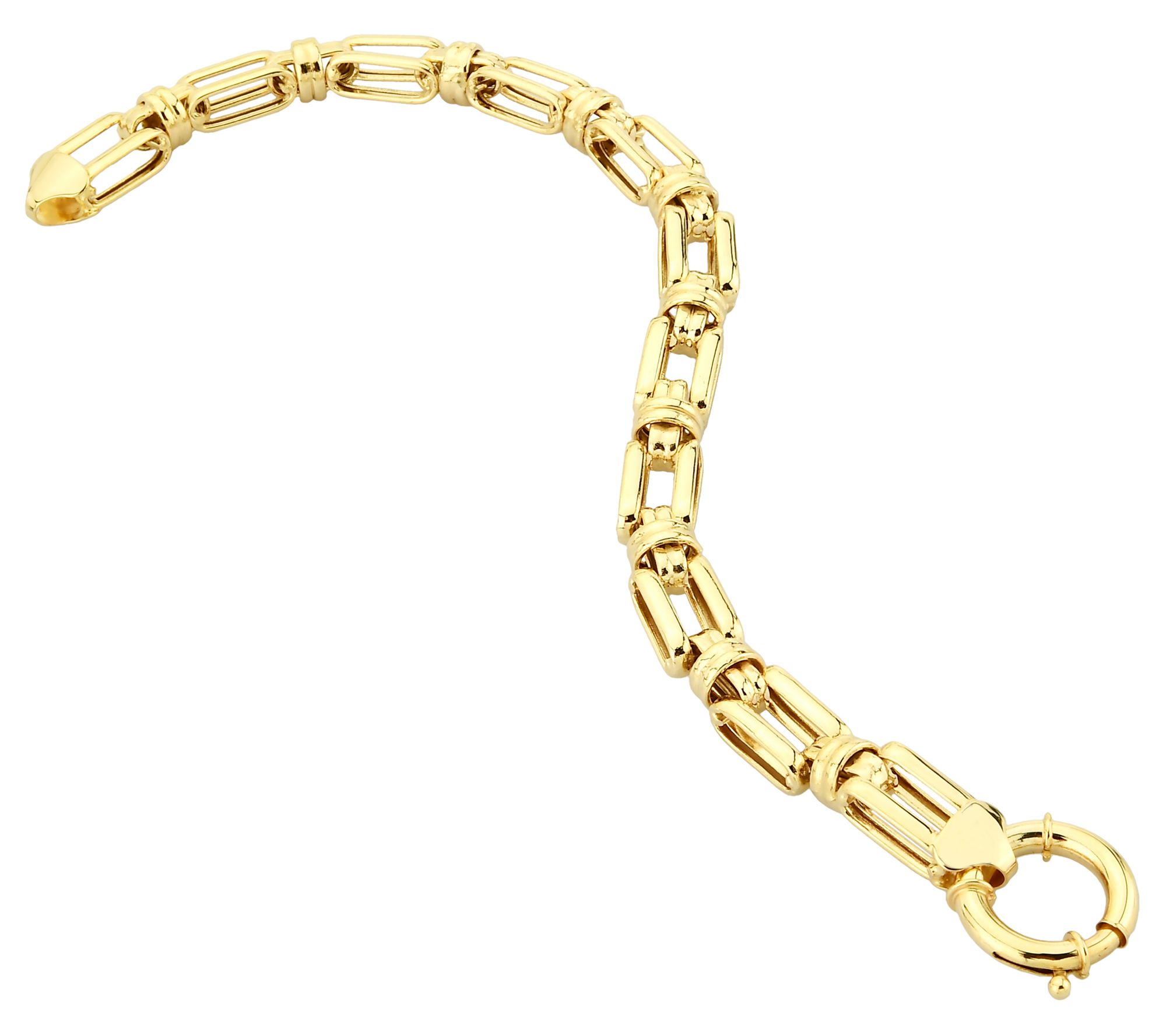 Adorna 14K Gold Panther Chain Link Bracelet