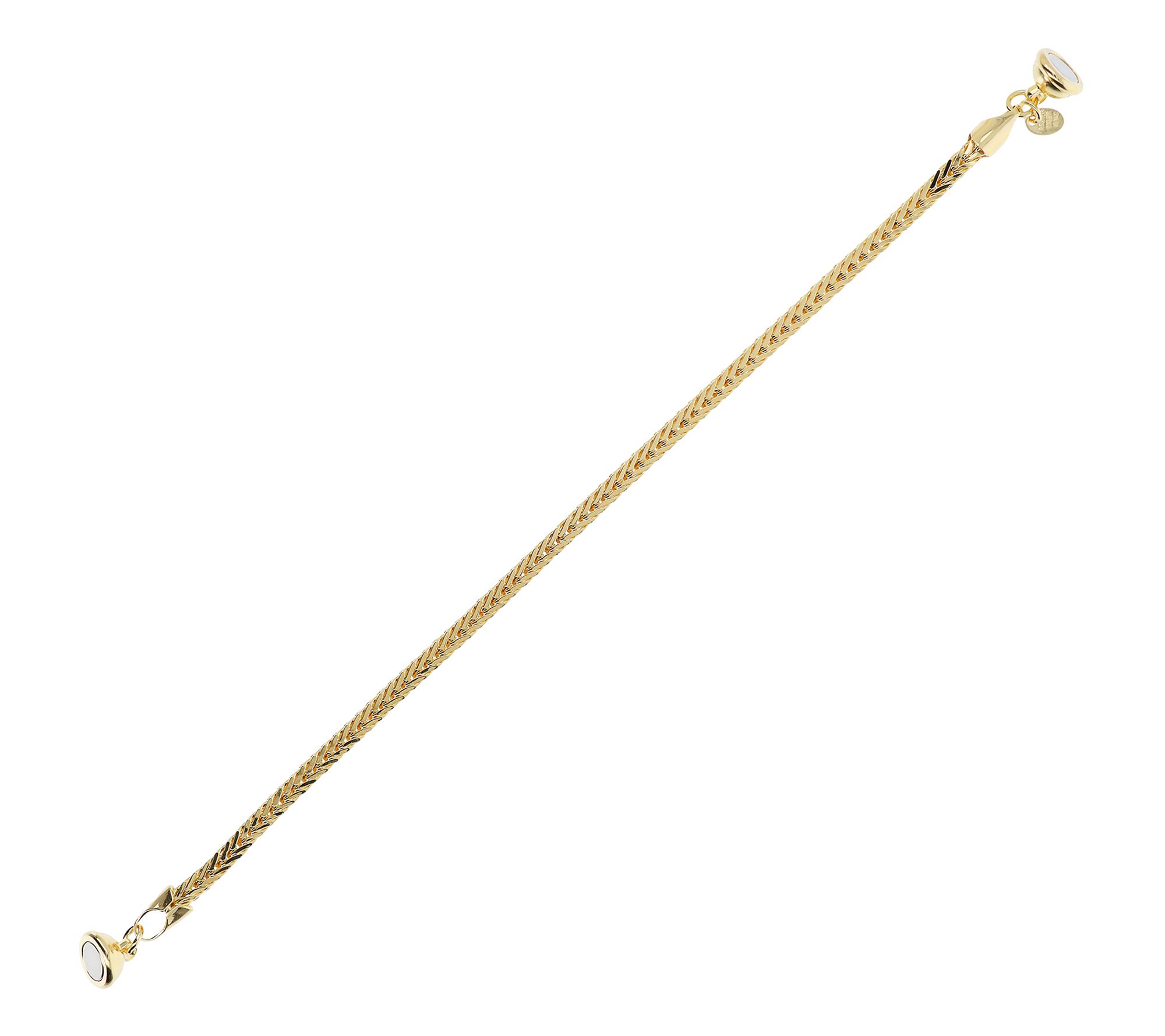 David Markstein Bronze Magnet Closure Spiga Chain Bracelet