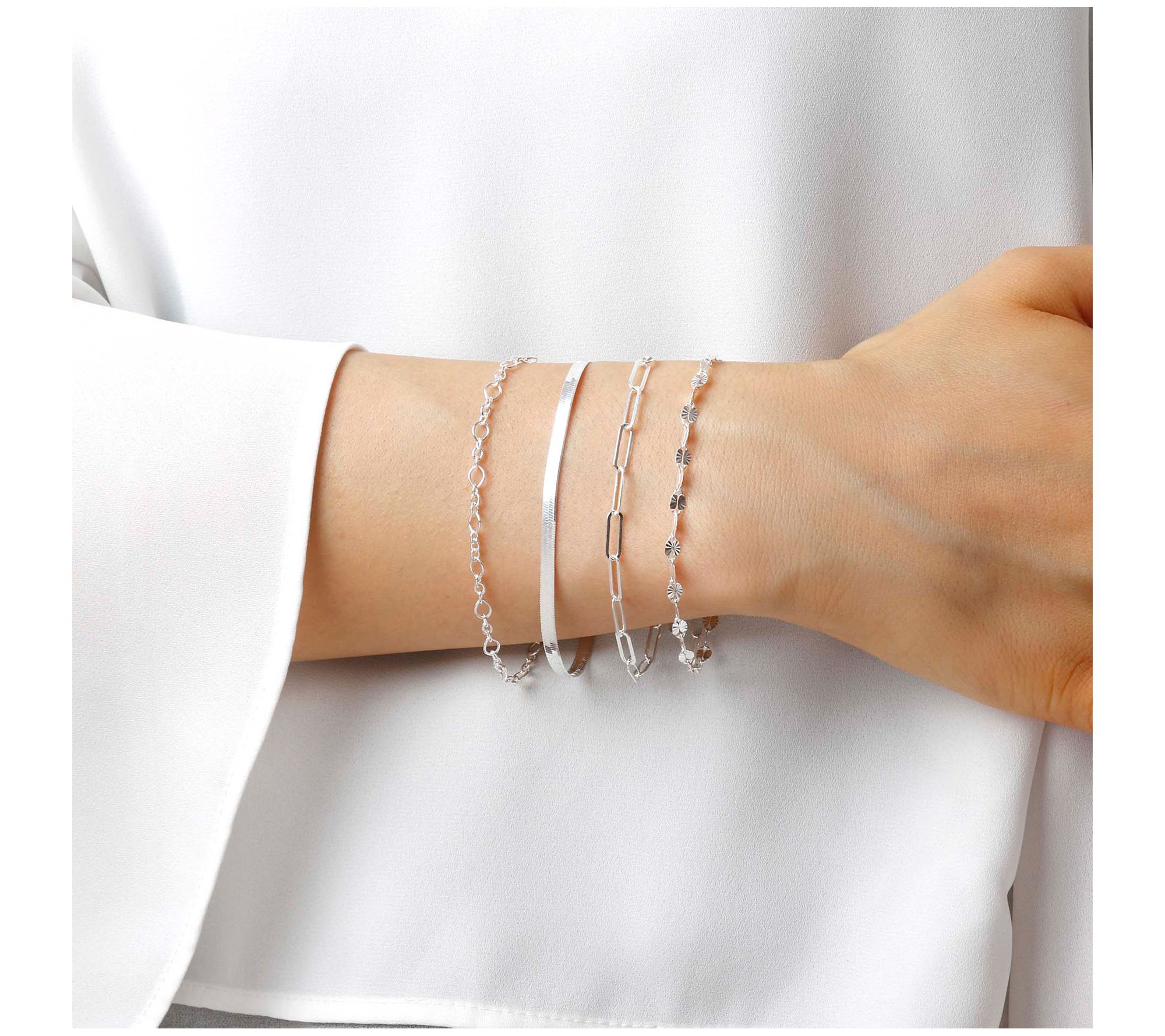 UltraFine Silver Set of 4 Adjustable Bracelets.8g