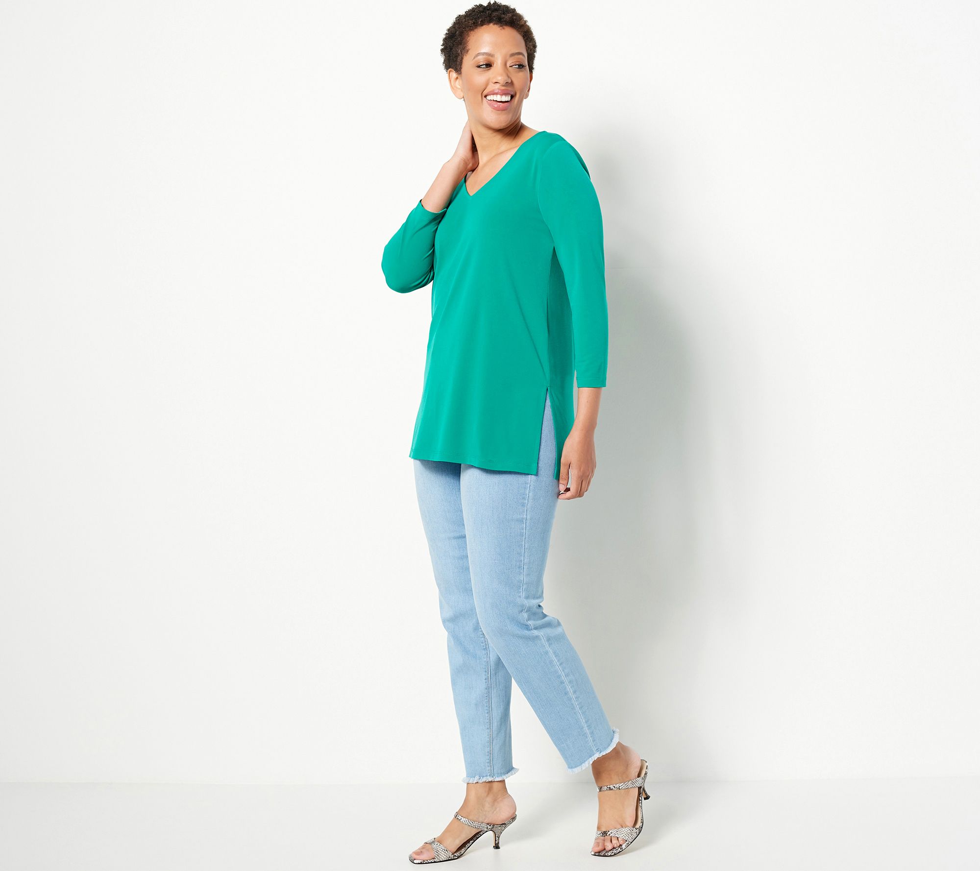Susan Graver Modern Essentials Regular Liquid Knit Tunic