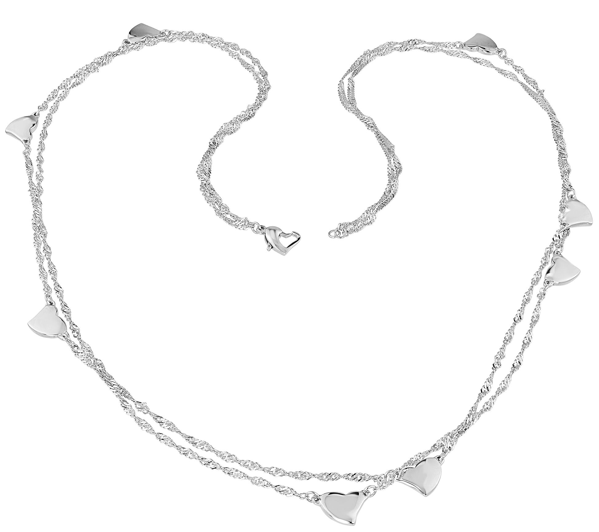 Steel by Design Puff Heart Necklace