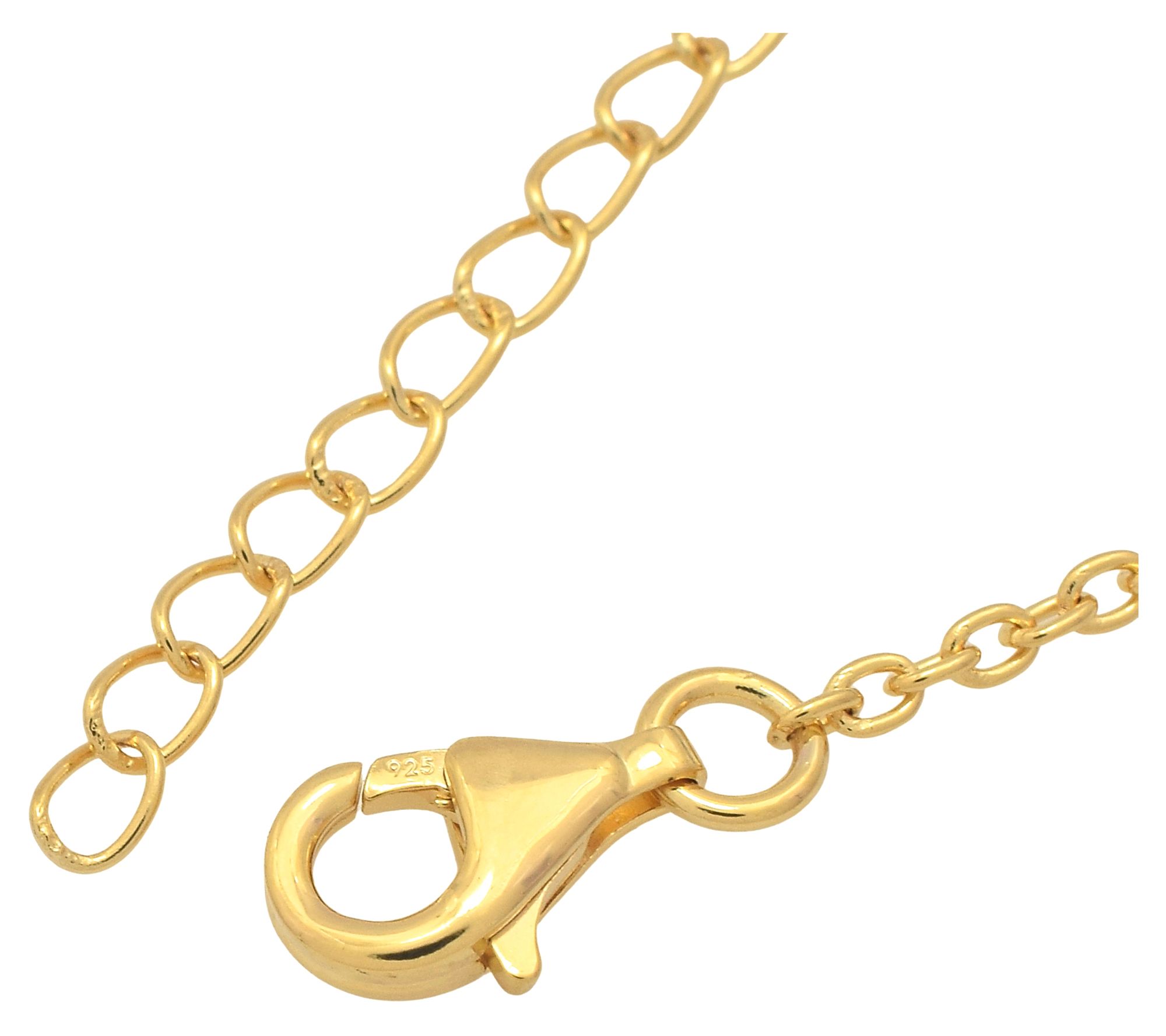 Affinity Gems Prasiolite Station Bracelet, 14KGold Plated