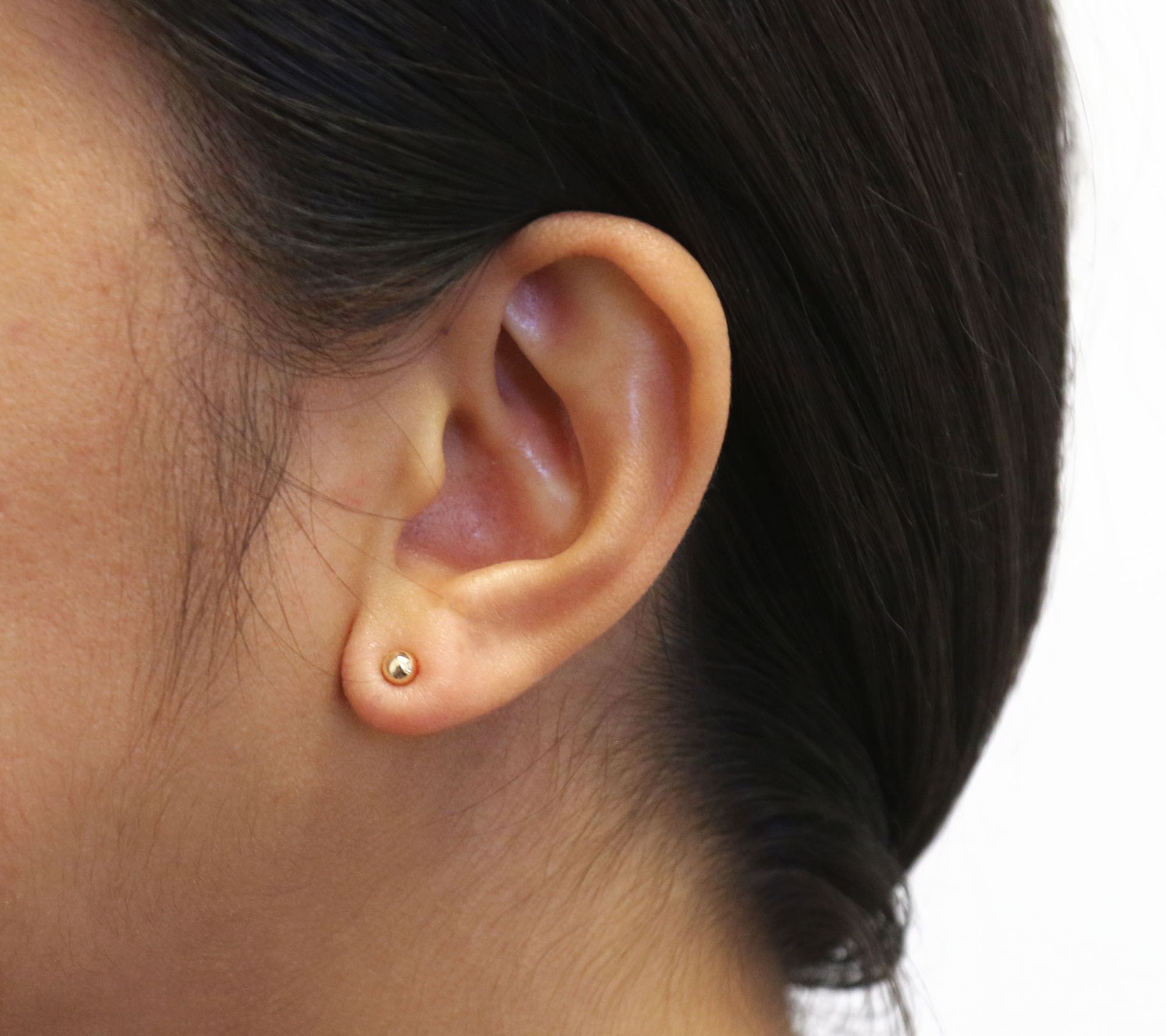 EternaGold Set of 2 Polished Stud Earrings, 14