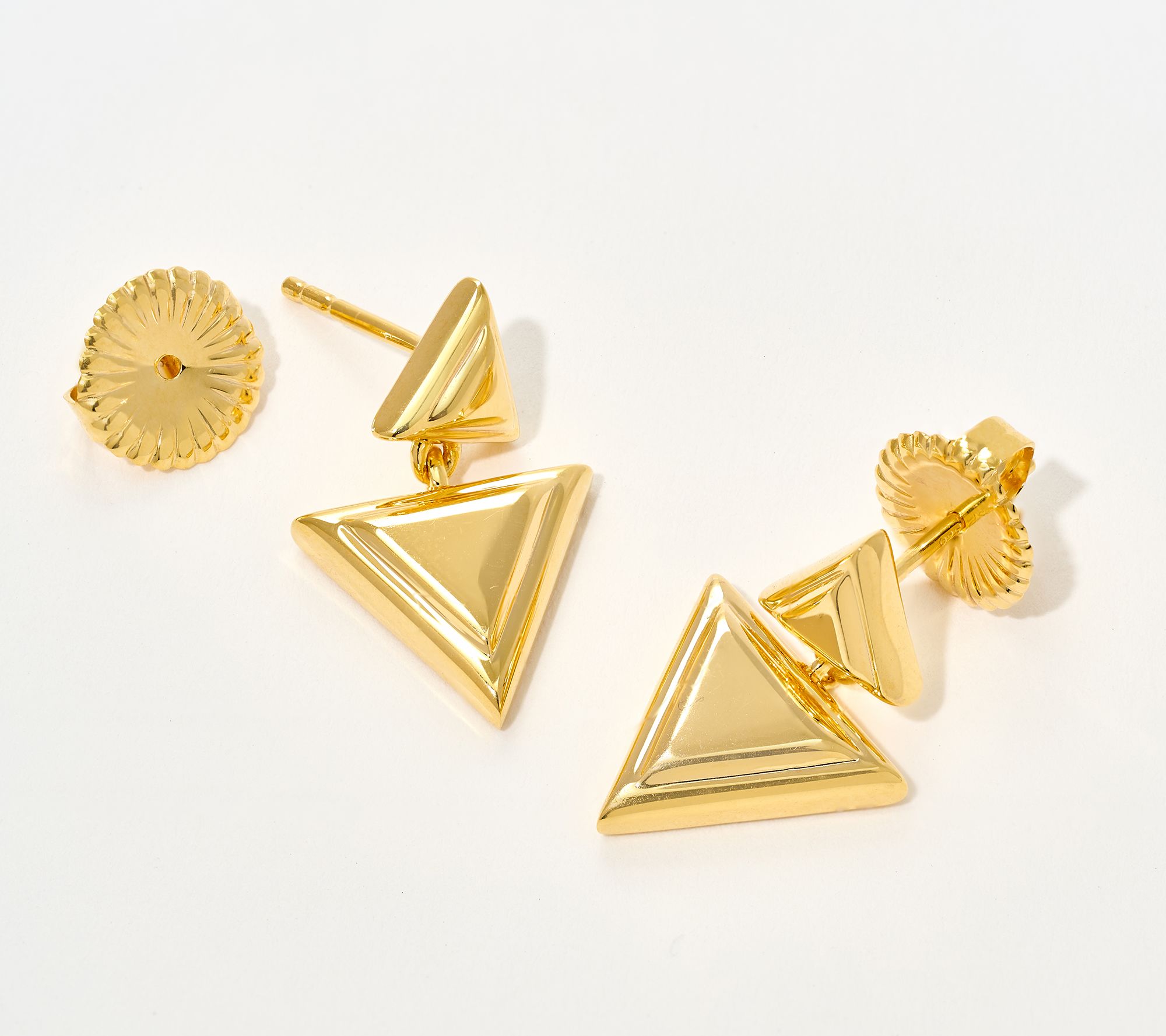 Christian James by Scott Grimes 14K Gold Clad Life Drop Earrings