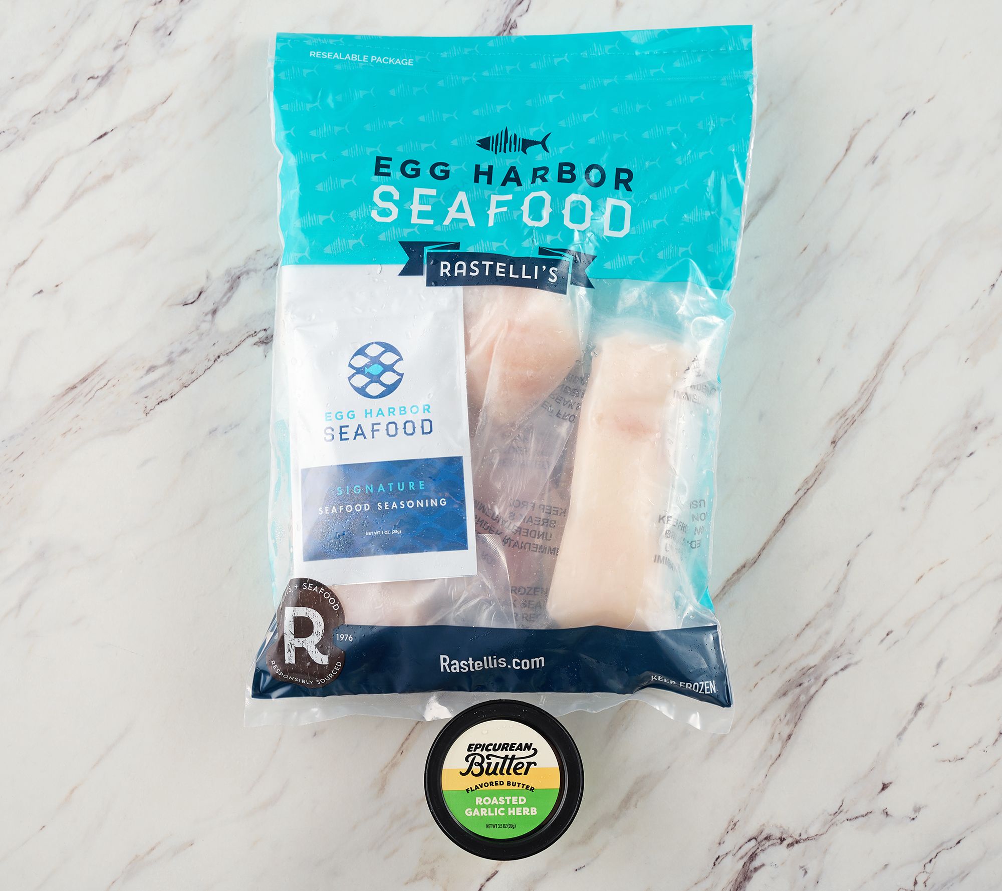 SH12/8 Egg Harbor (6) 5oz Halibut Filets with Butter Auto-Delivery