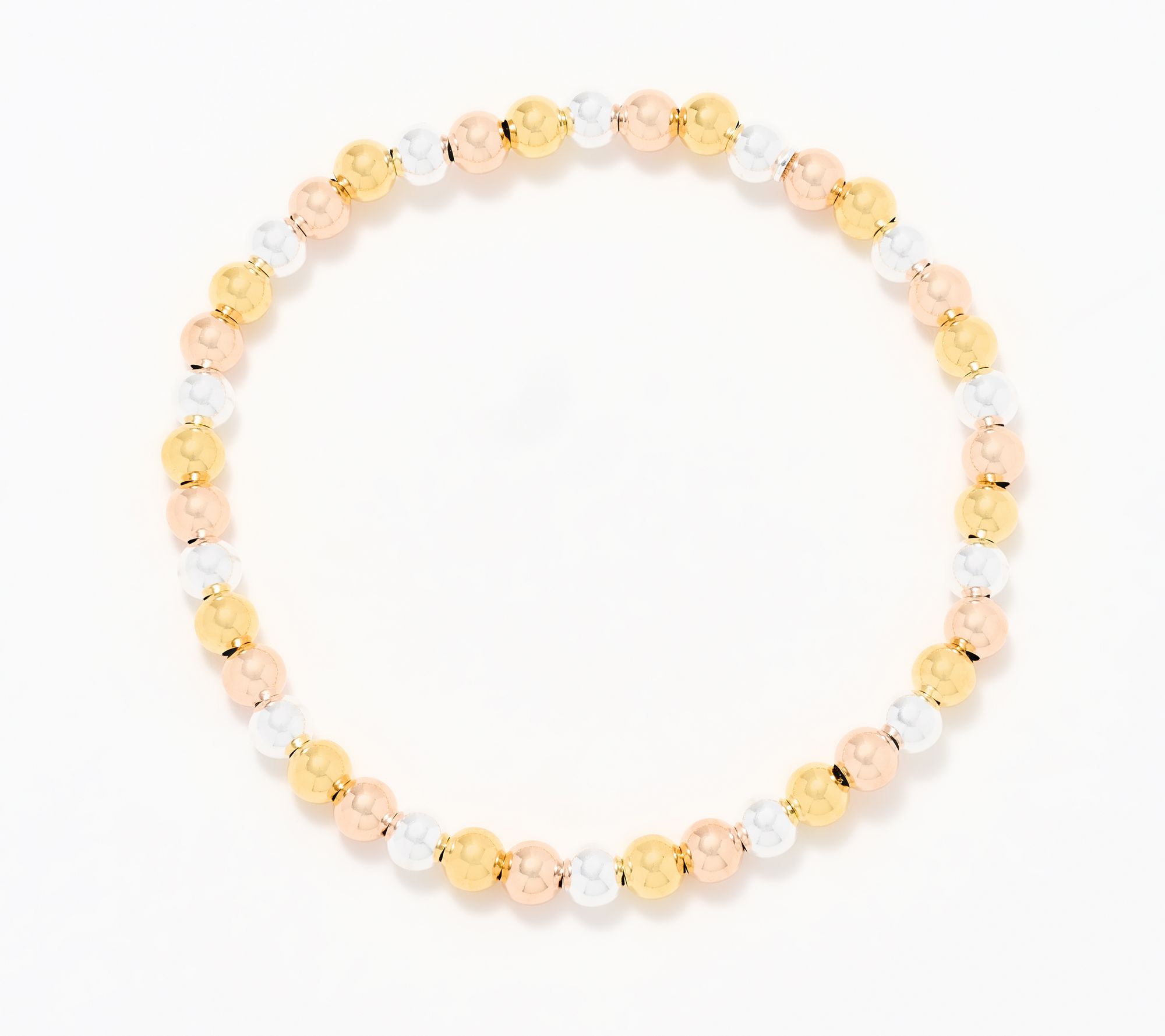 UltraFine 950 Silver Polished 5mm Bead Bracelet