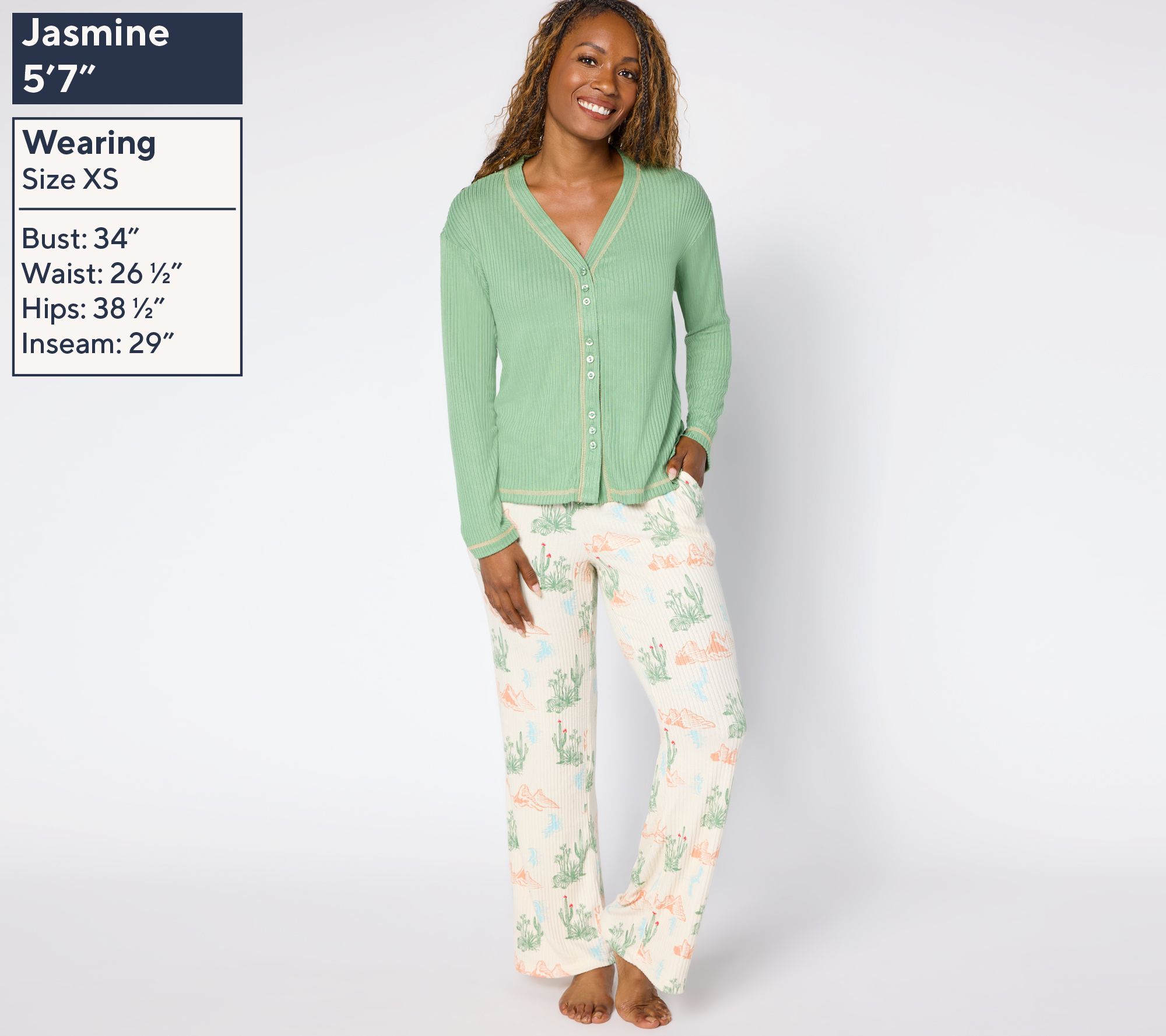 MUK LUKS Butter Knit Western Prairie Pajama Set