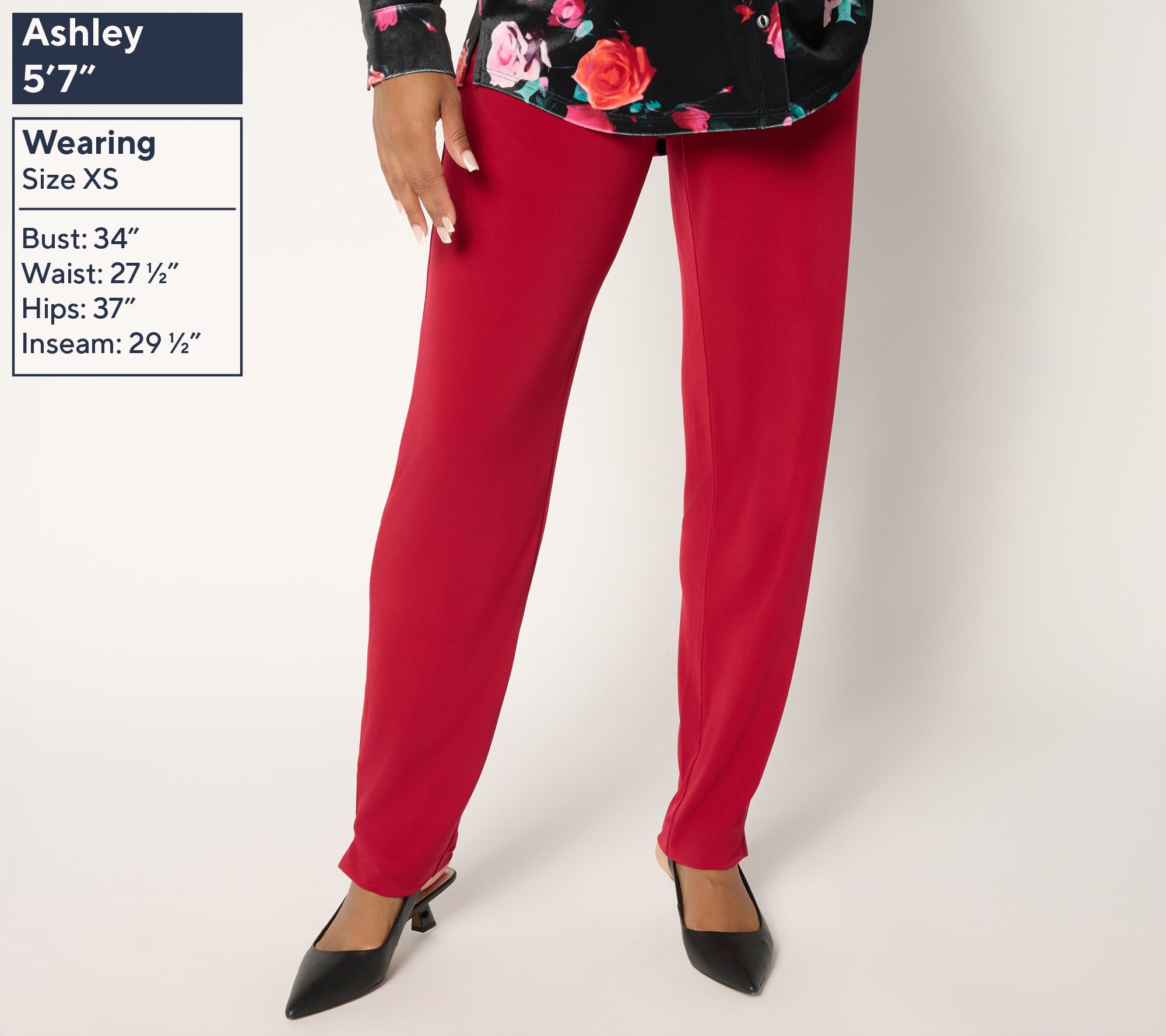Susan Graver Regular Liquid Knit Straight-Leg Pants