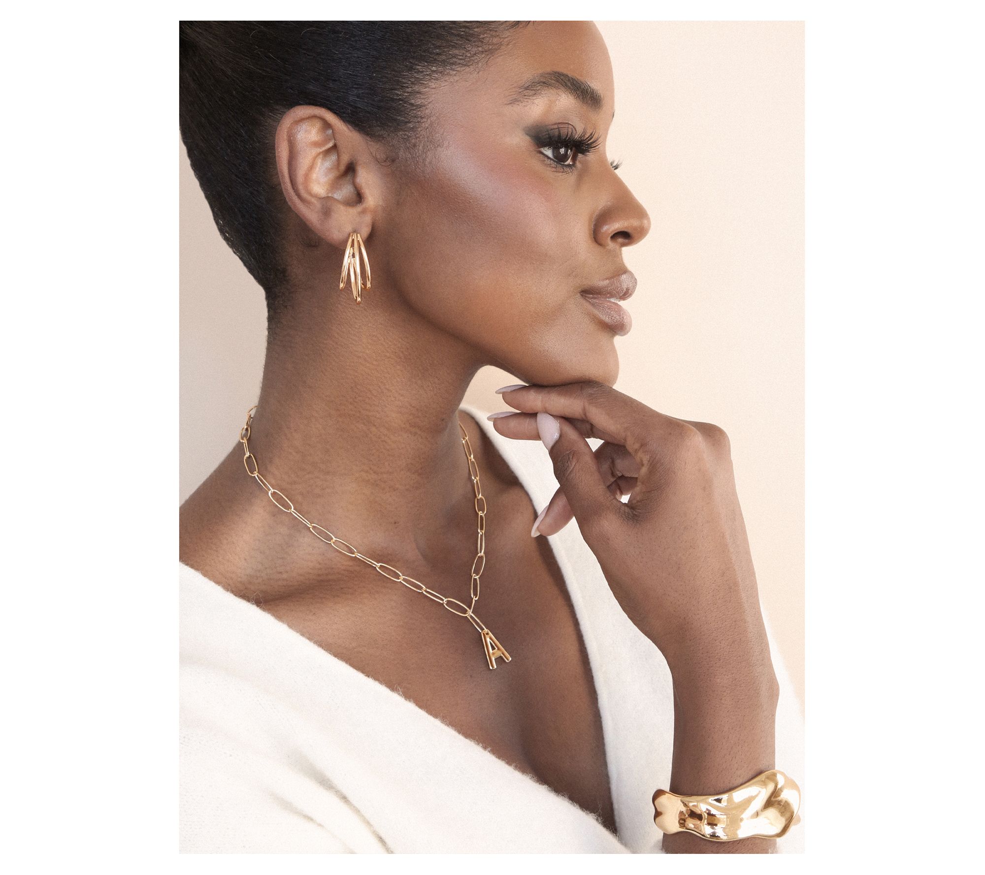 Ettika Helena Hoop Earrings