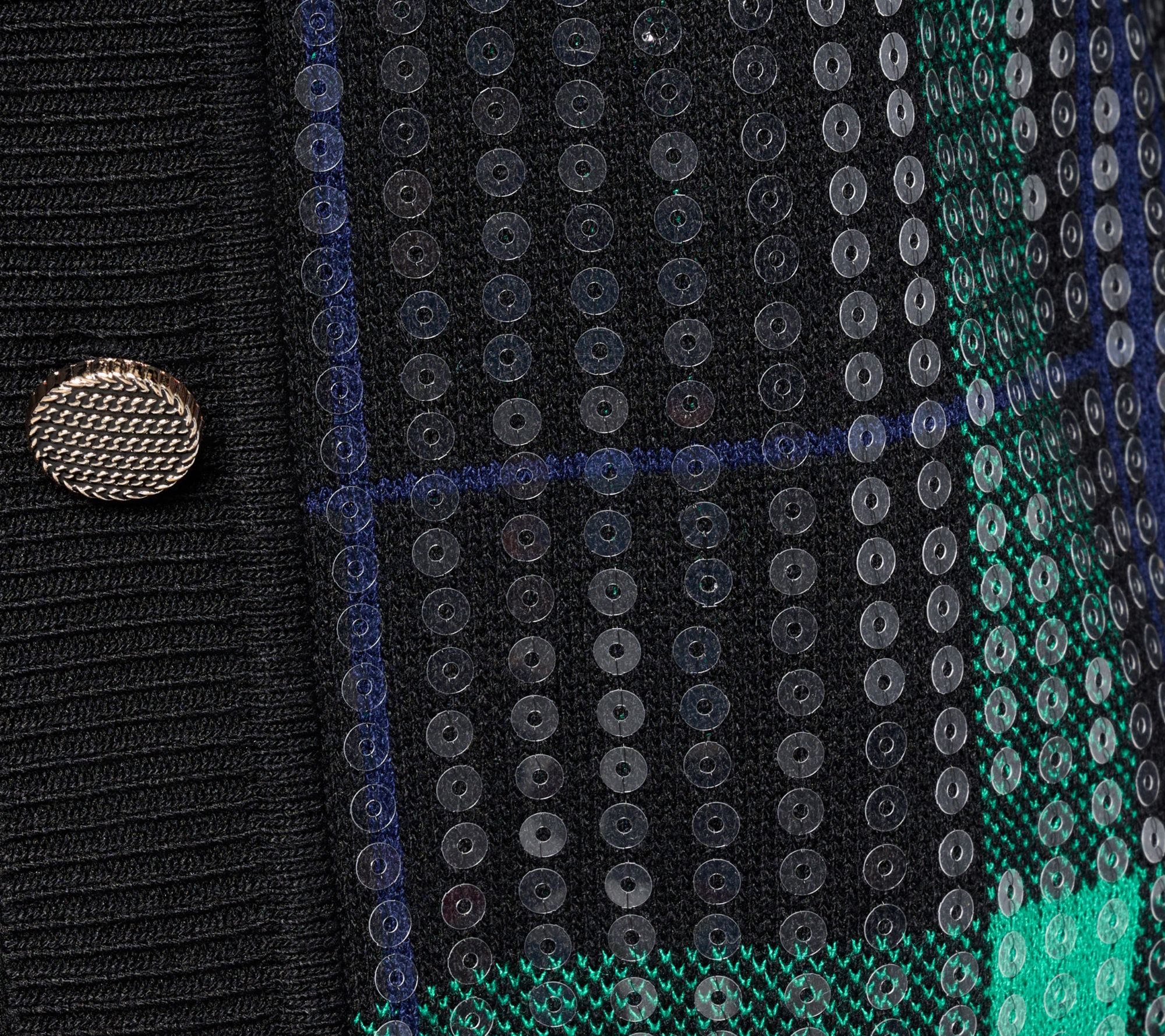 nicole by Nicole Miller All-Over Sequin Cardigan