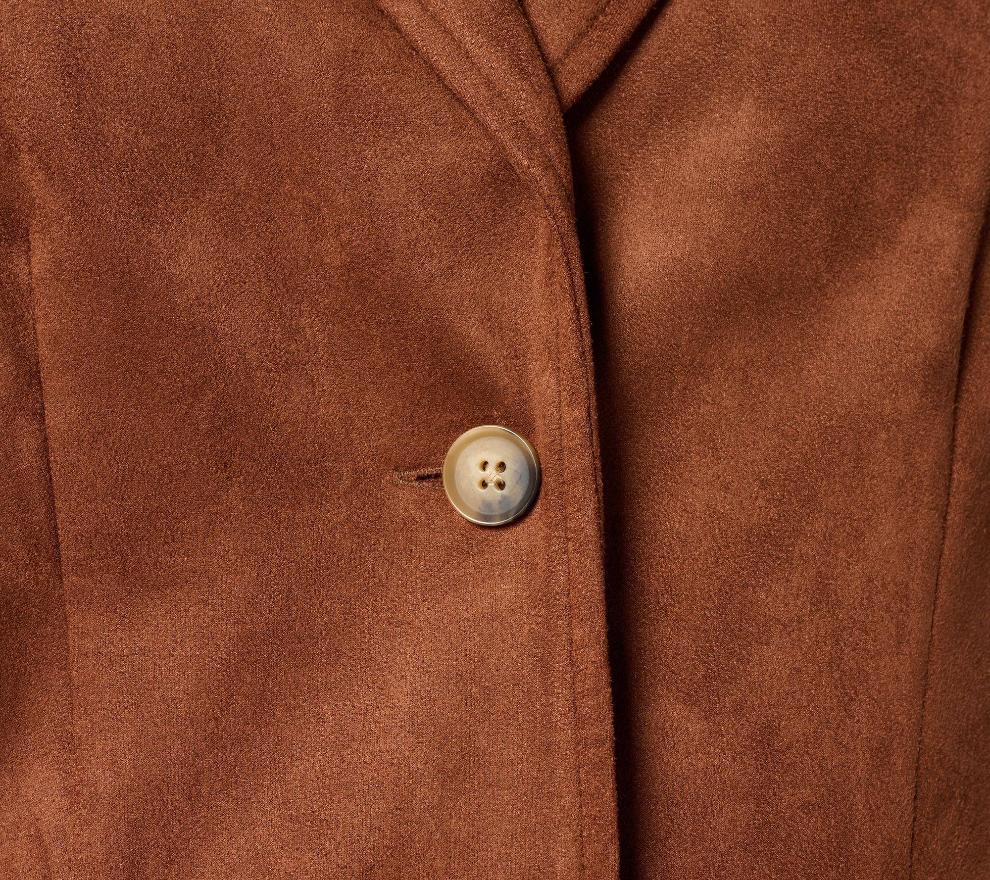 Ree by The Pioneer Woman Regular Suede Scrunched Sleeve Blazer