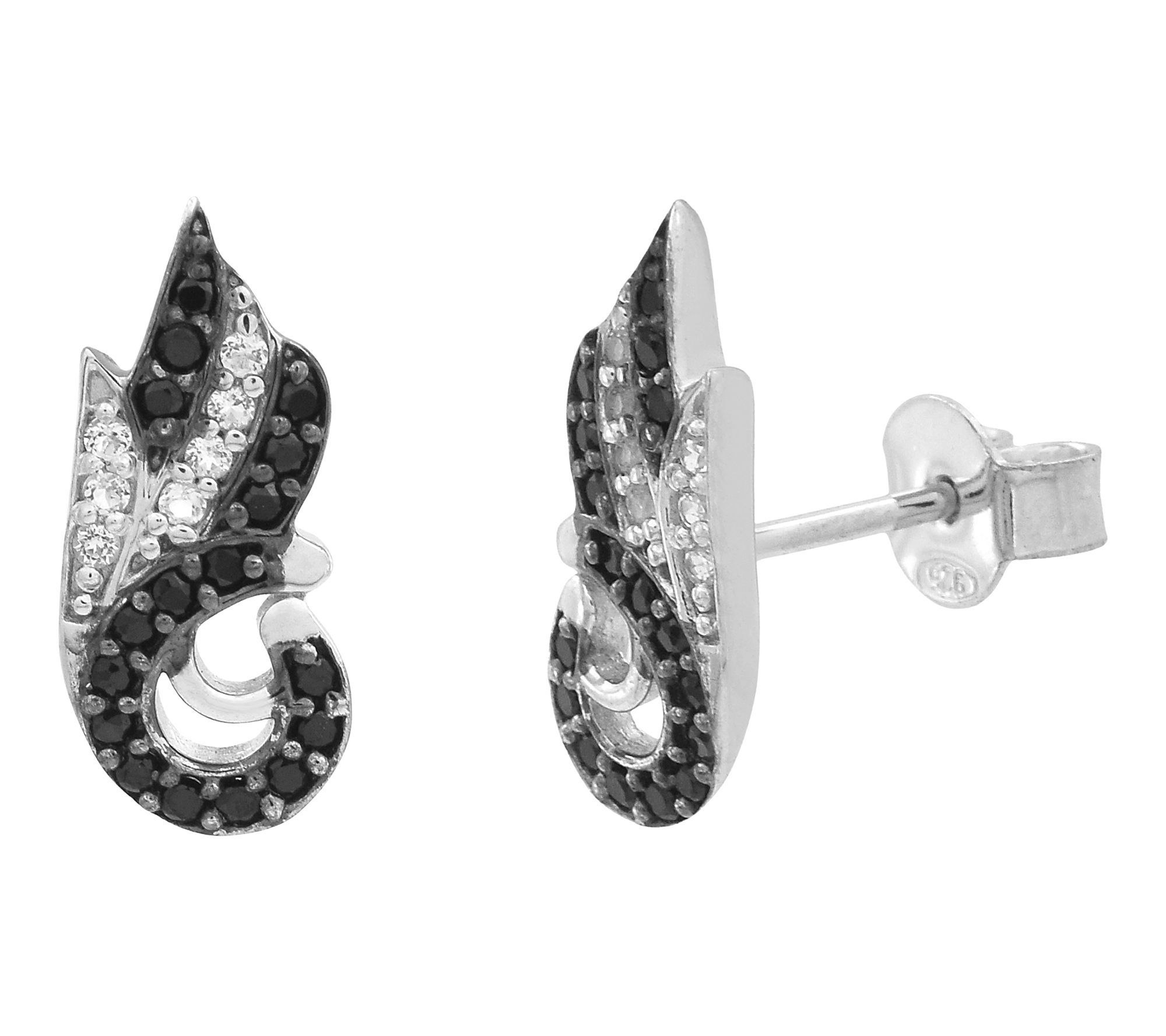 Affinity Gems Spinel & Natural Zircon Drop Earrings, Sterling