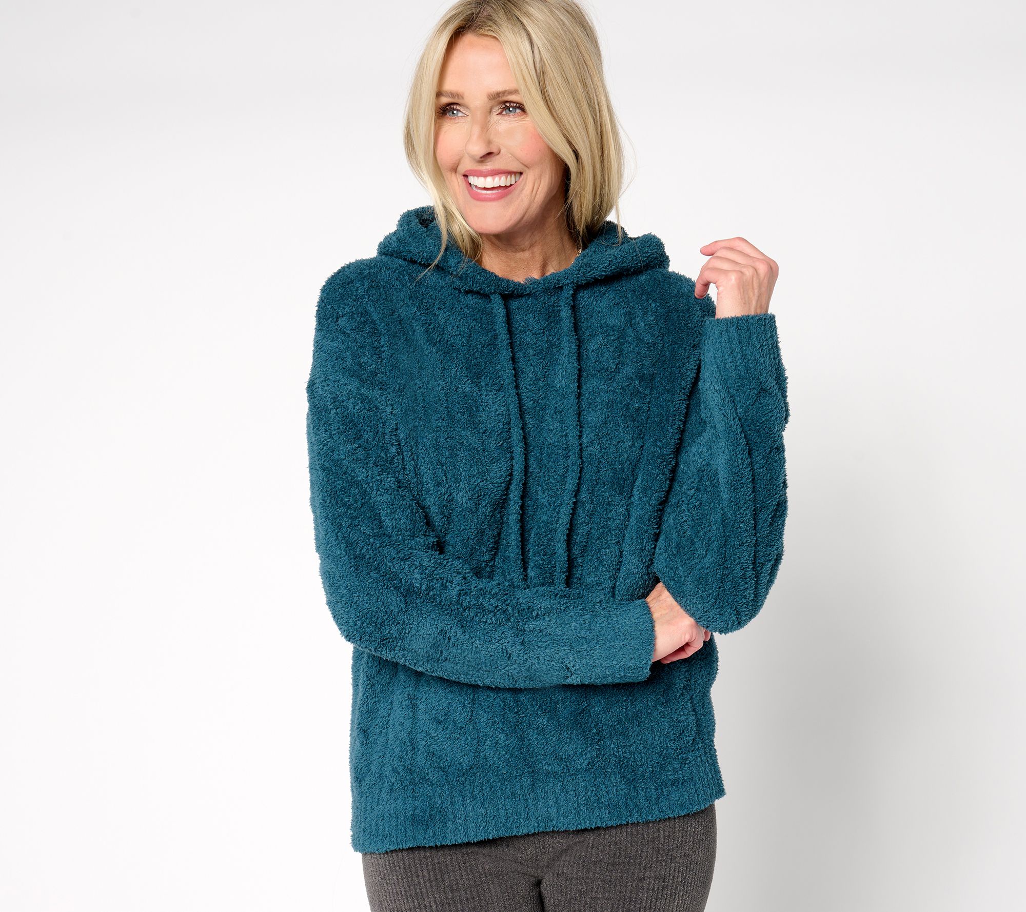 Barefoot Dreams CozyChic Cable Teddy Pullover