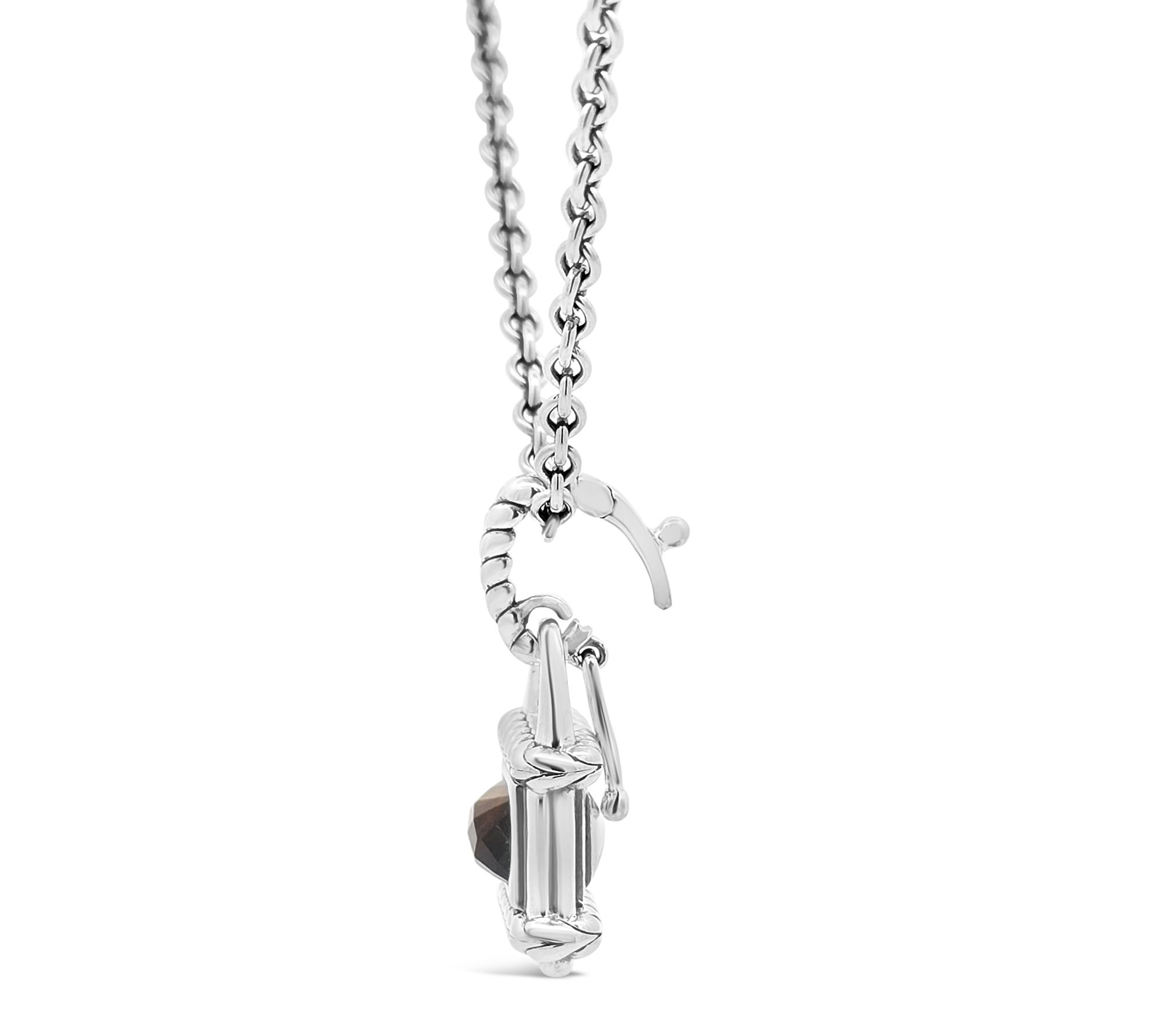 Tiffany Kay Studio Sterling Silver Tiger Eye Locket Necklace