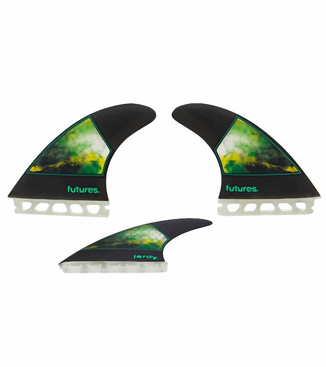 Futures Jordy Smith Large Surfboard Fin Set - Green