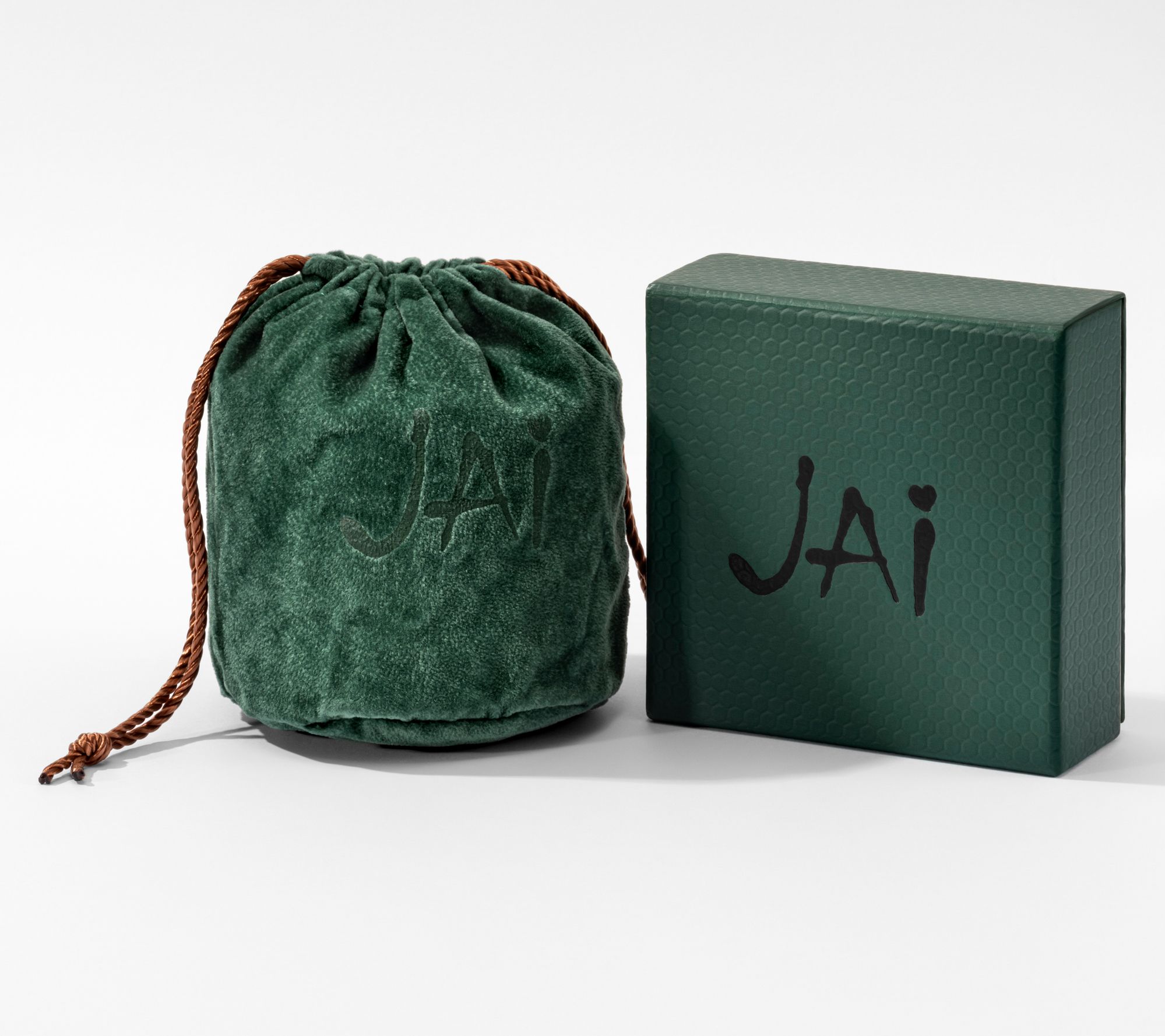 JAI Sterling Silver Clover & Malachite Bead Bracelet