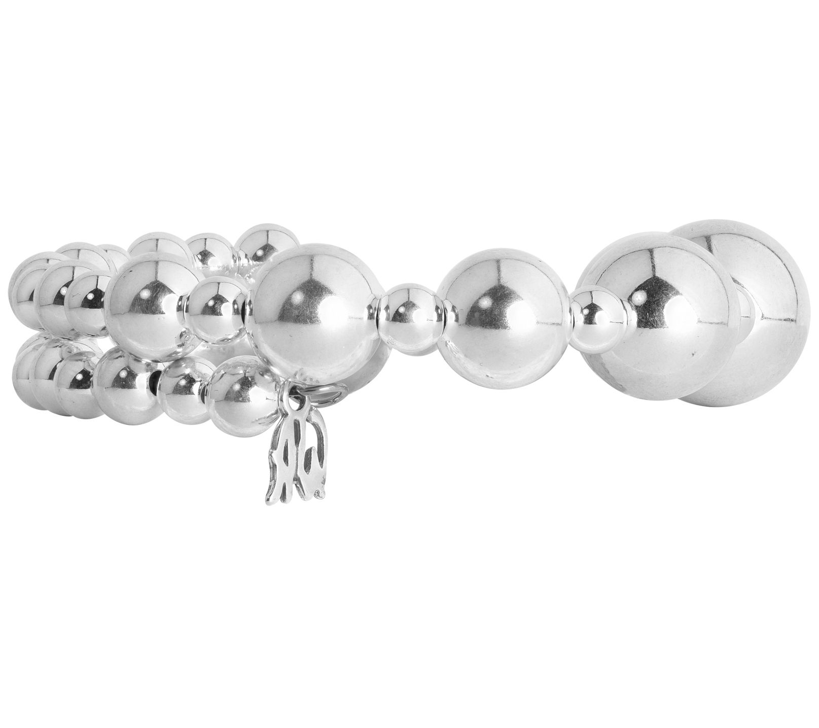 American West Classics Sterling Silver Beaded Coil Bracelet