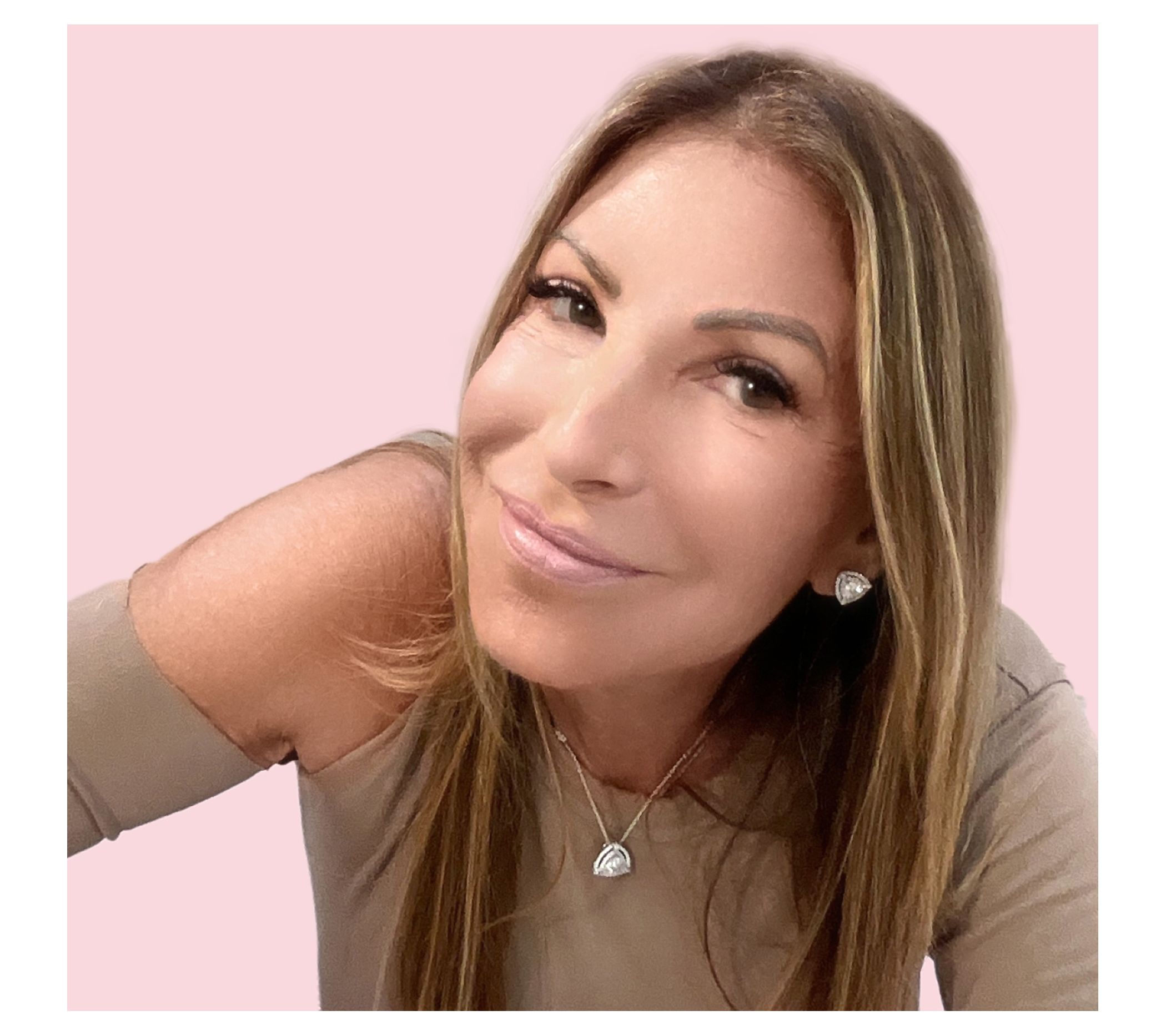 Diamonique x Jennifer Miller Trillion Stud Earrings, Sterling