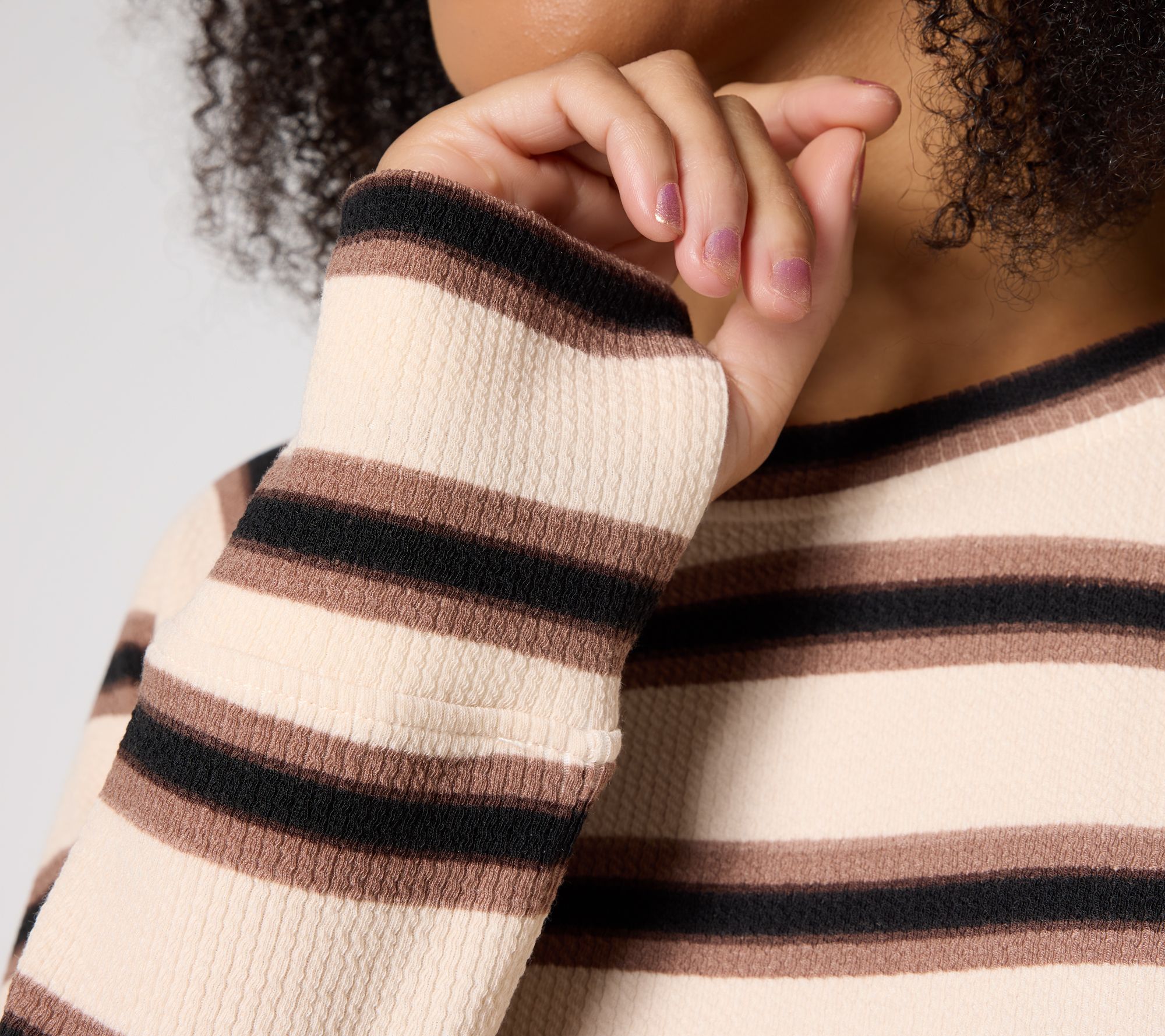 Cuddl Duds Soft Rib Crewneck Pullover