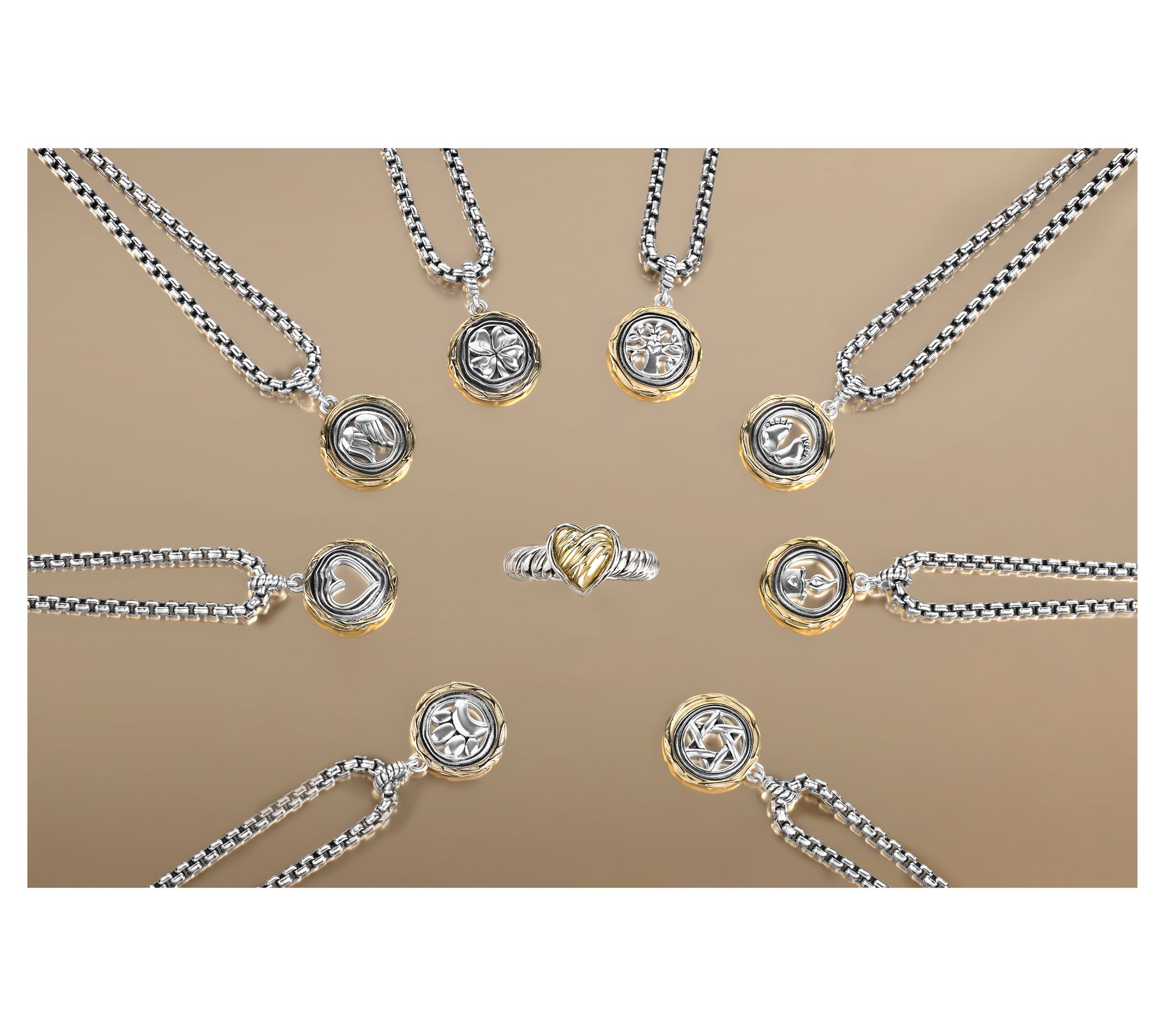 Christian James by Scott Grimes Two-Tone CharmBracelet