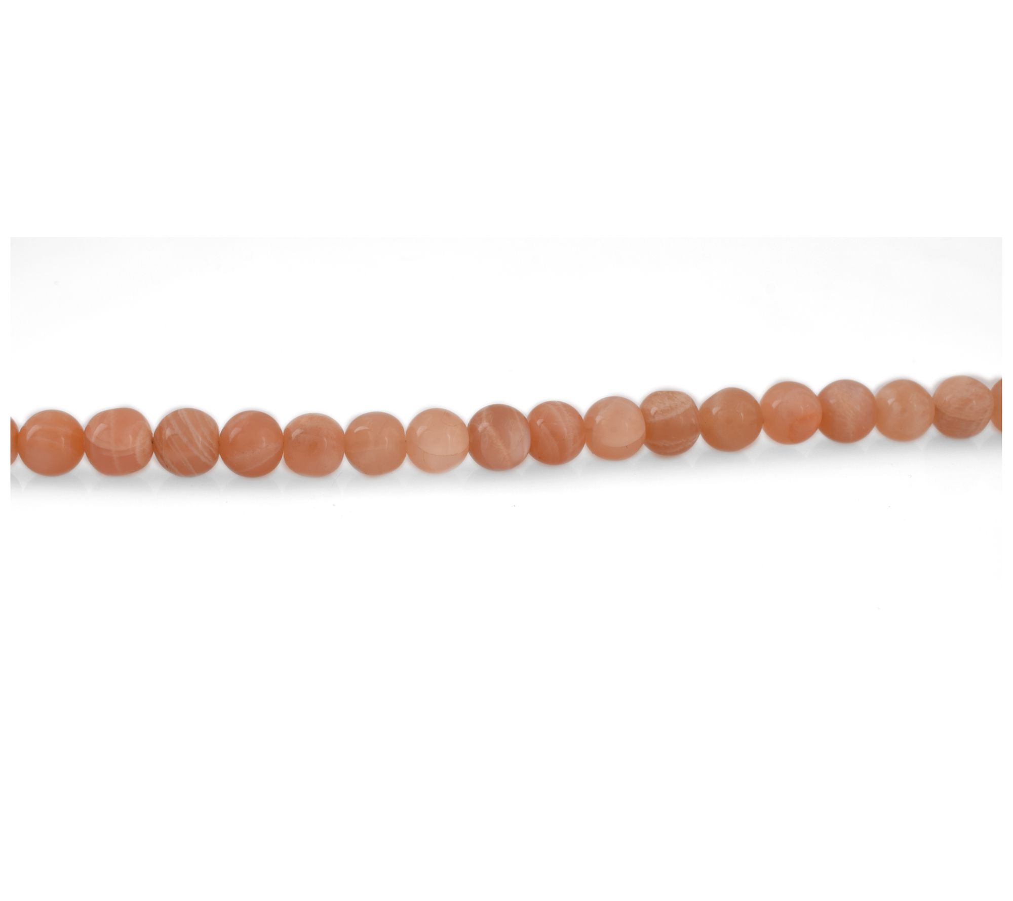 Sterling Silver Pink Moonstone Bead Bracelet