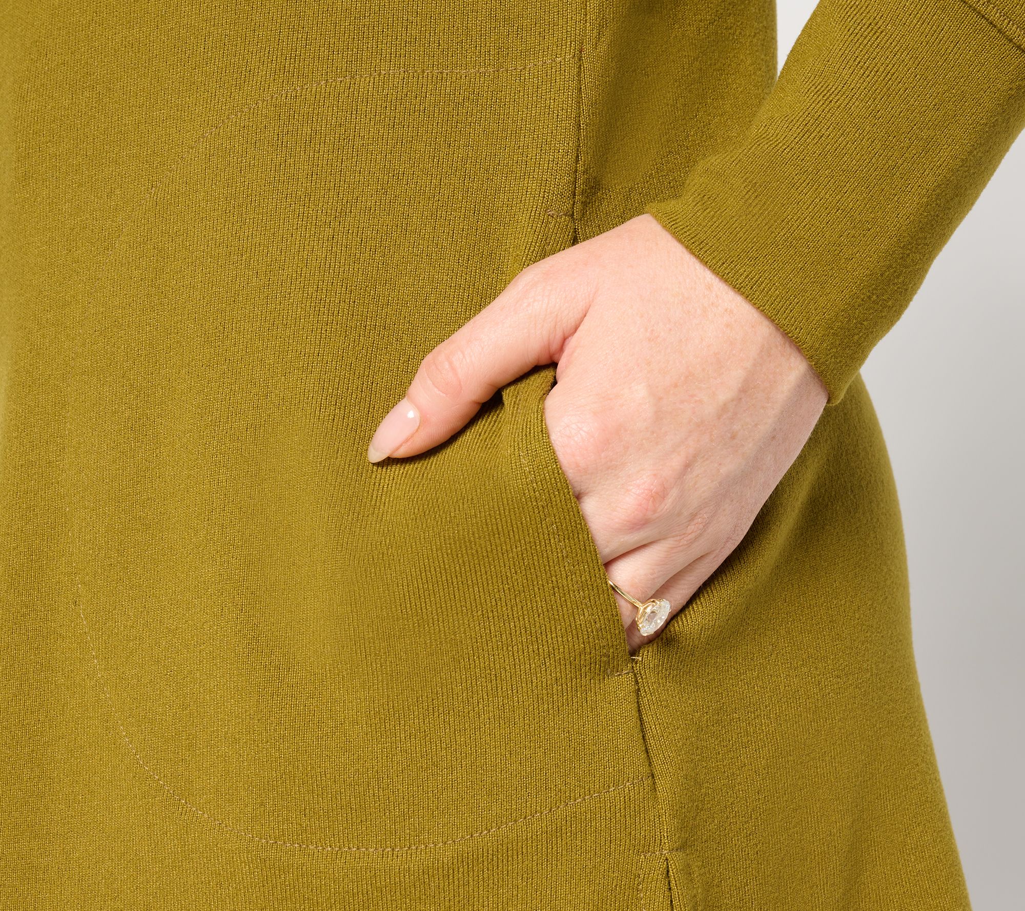 Denim & Co. Essentials Regular Heavenly Jersey Tunic