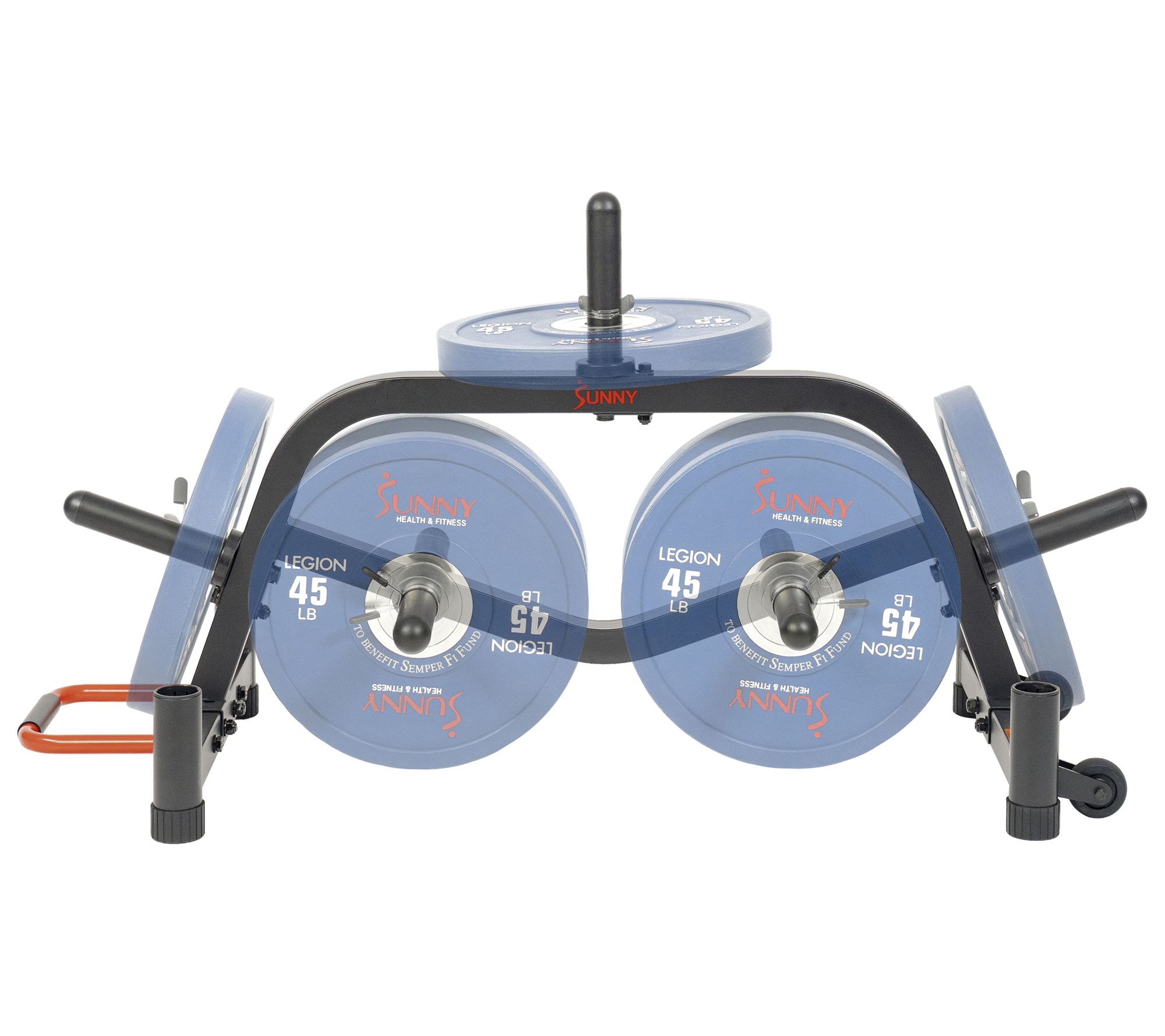 Sunny Health Fitness Weight Plate & Barbell Rac k - SF-XF9938