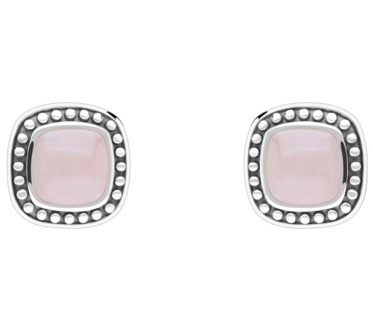 Tiffany Kay Studio Sterling Silver Rose Quart z Stud Earrings
