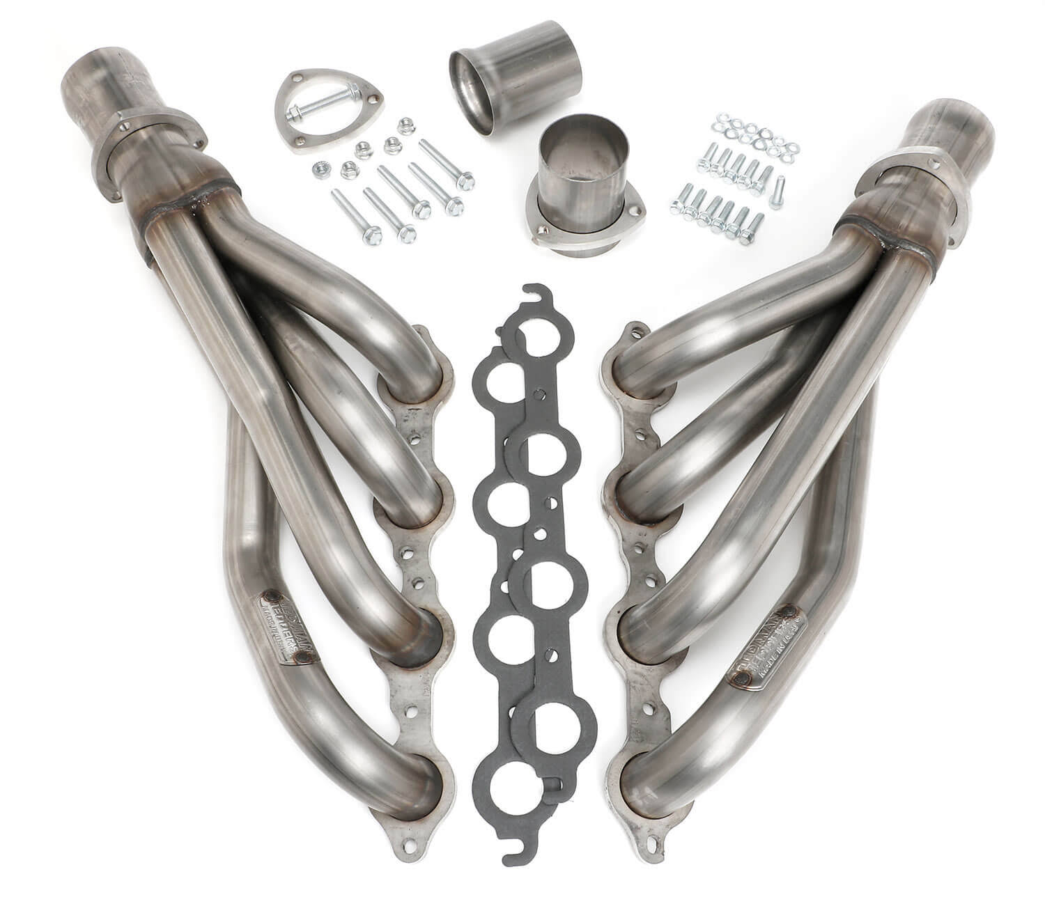 67-87 Chevy Truck LS Swap Headers; Mid-length; T304 Stainless Ste 62740